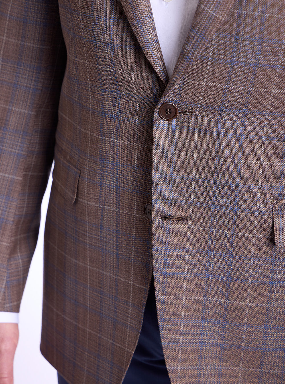 Canali Blue & Fuchsia Overcheck Sport Jacket