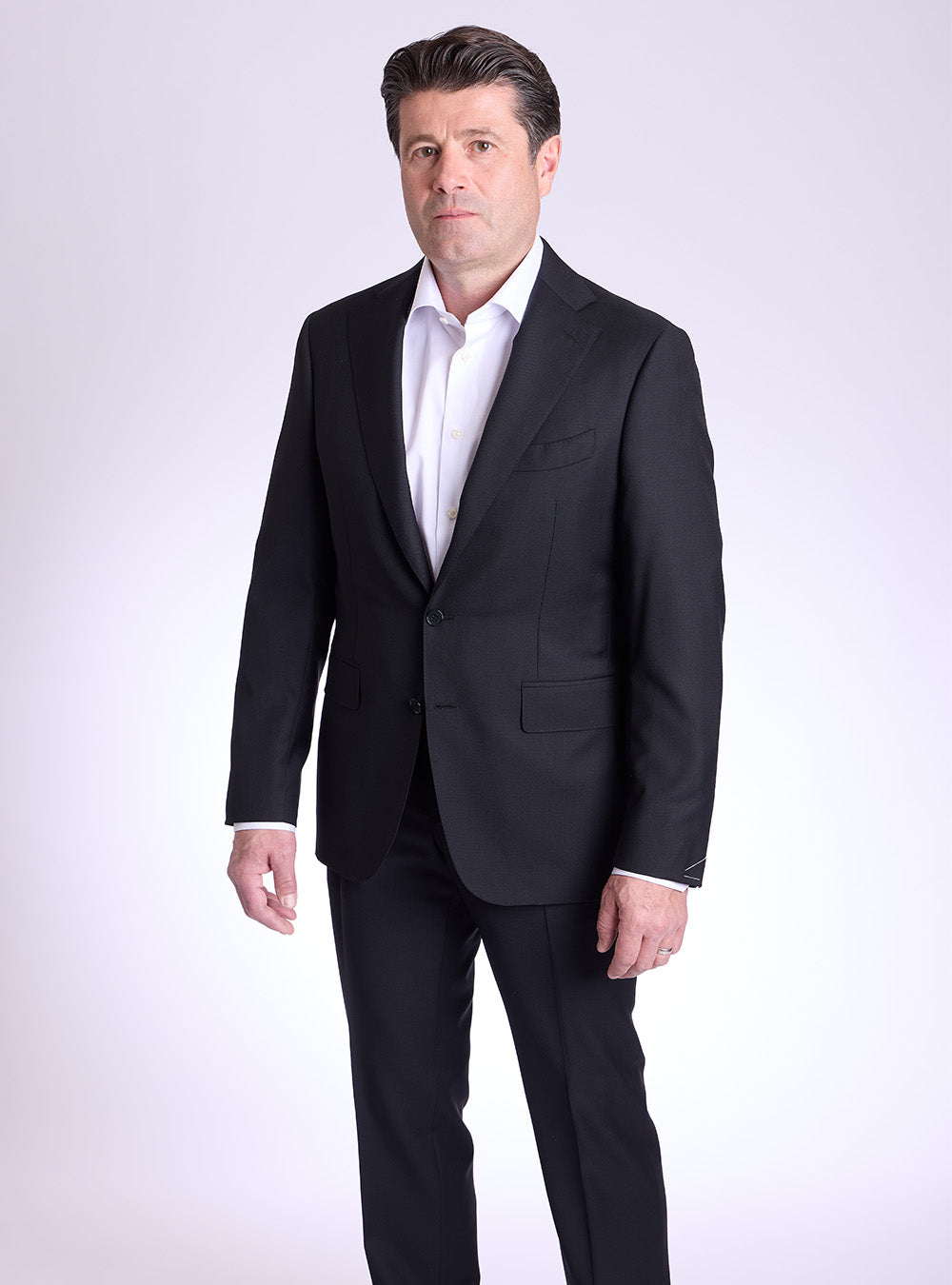 Canali Black Twill Suit