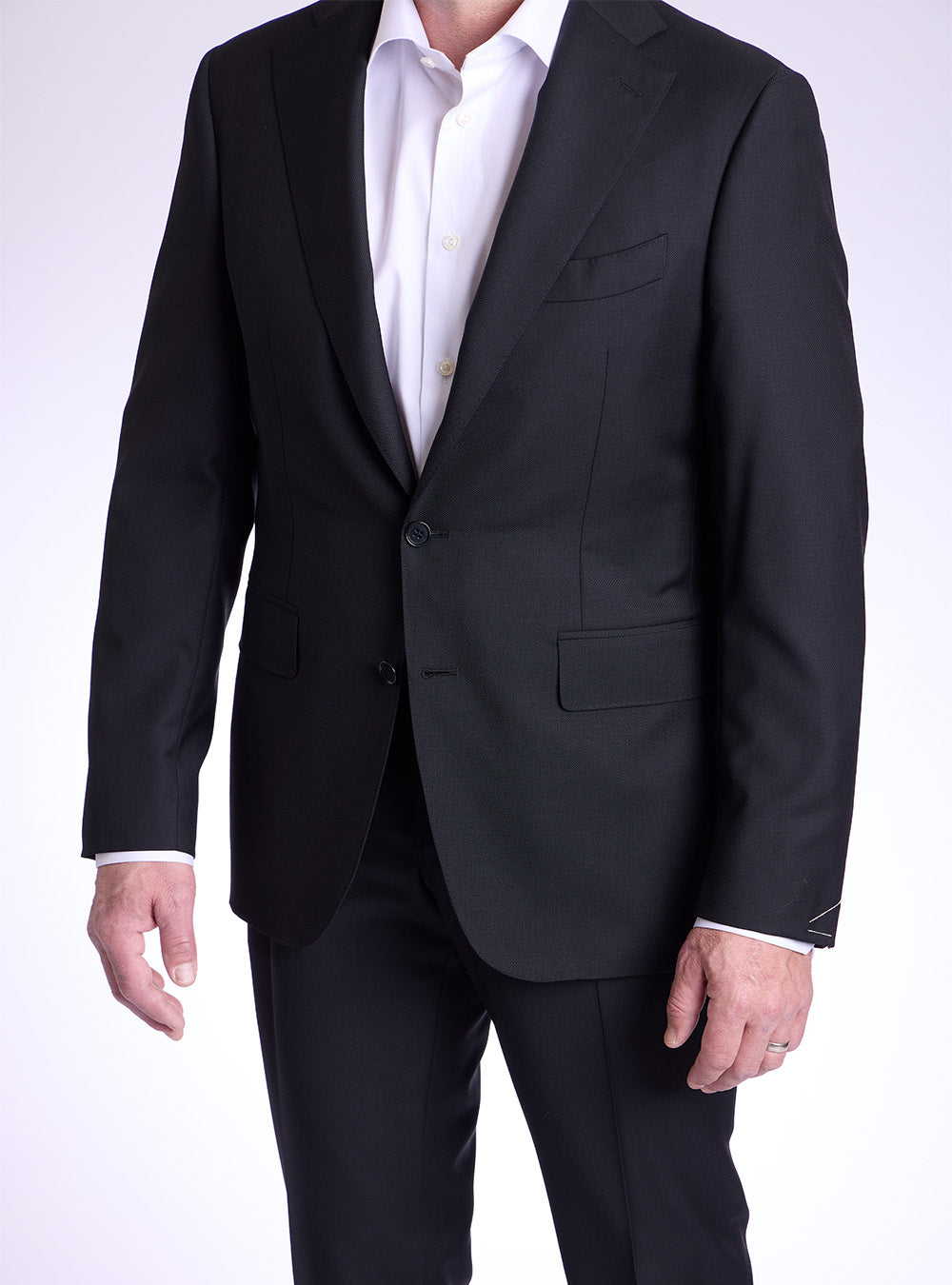 Canali Black Twill Suit