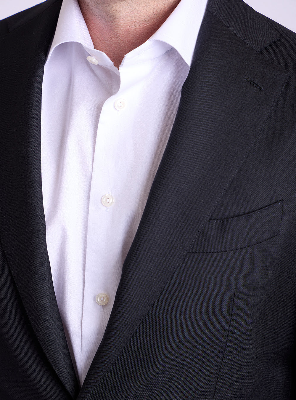 Canali Black Twill Suit