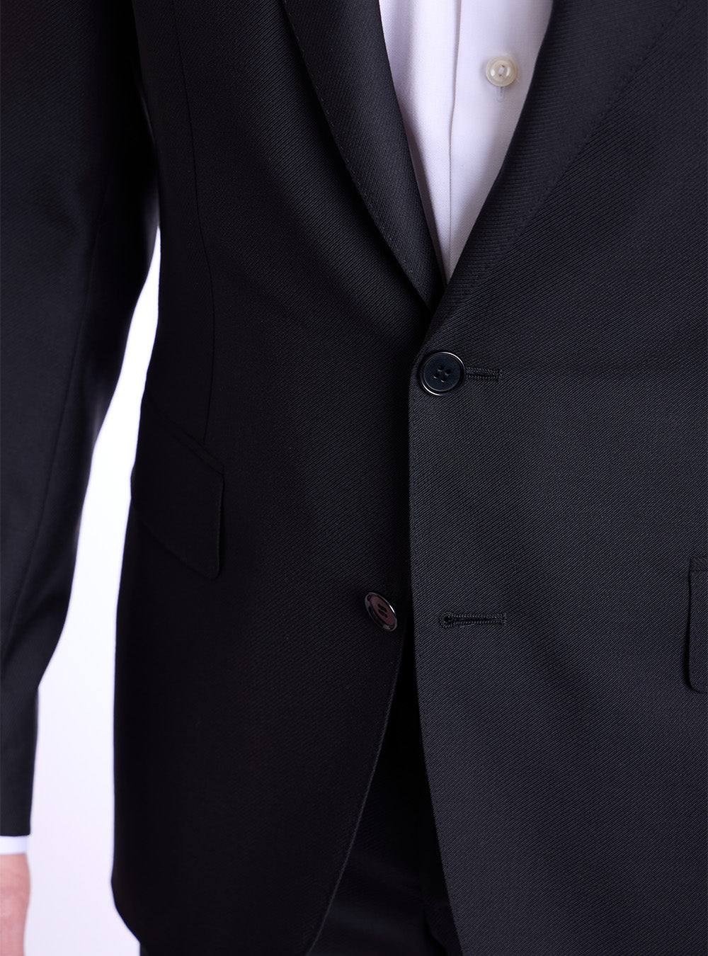 Canali Black Twill Suit