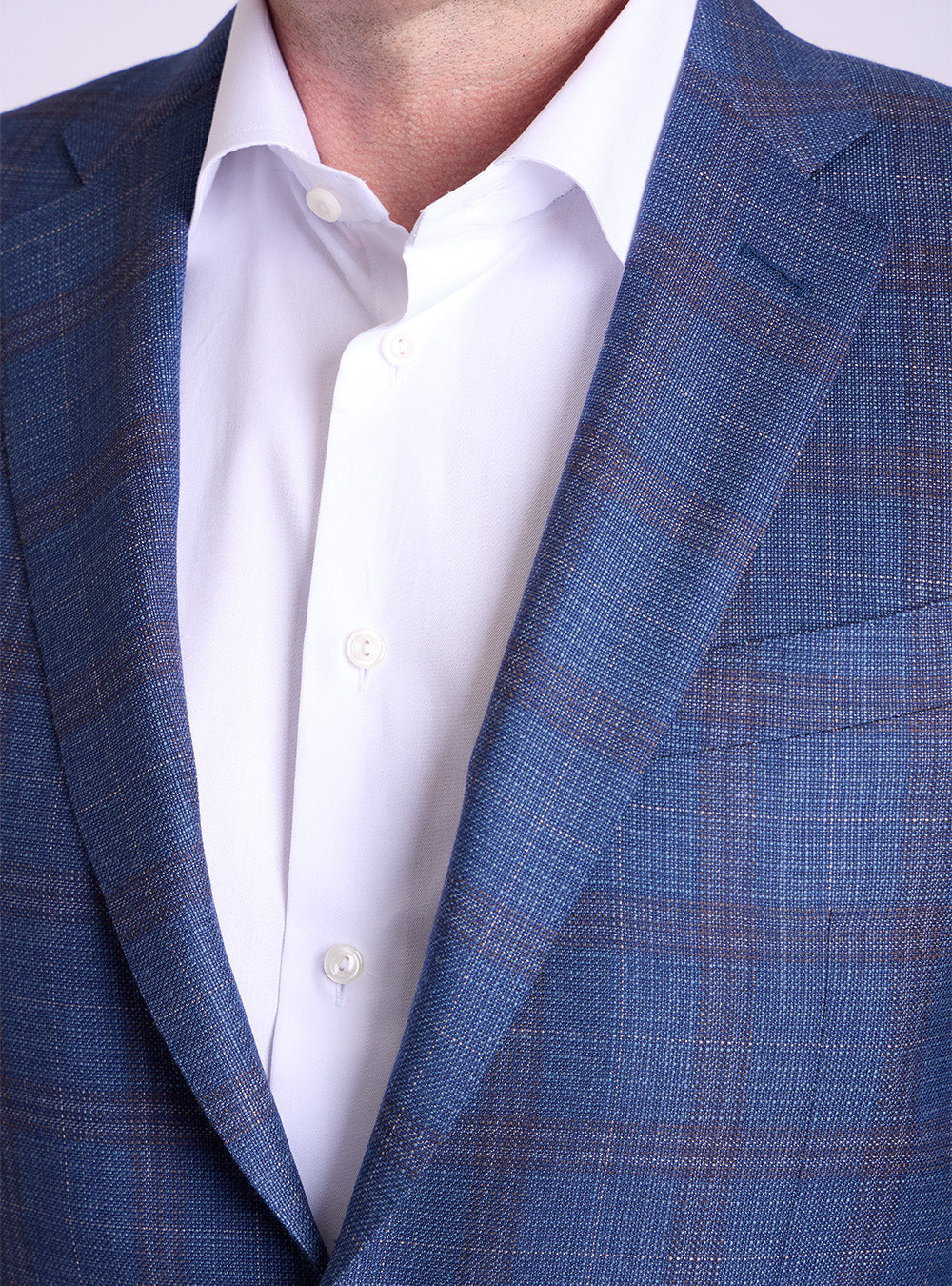 Canali Grey, Blue & Tan Overcheck Sport Jacket