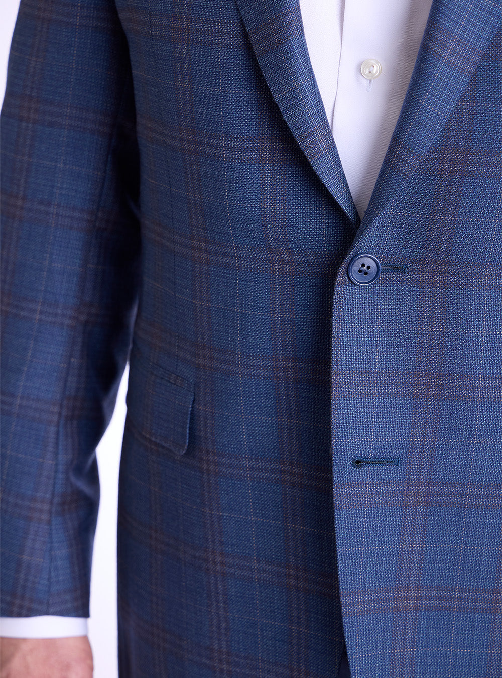 Canali Grey, Blue & Tan Overcheck Sport Jacket