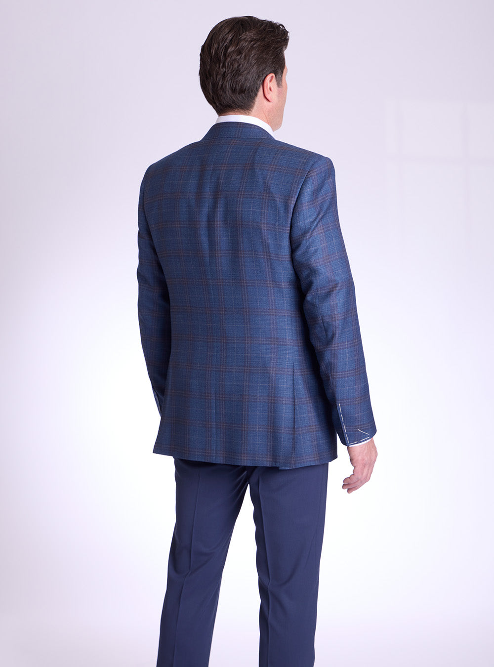 Canali Grey, Blue & Tan Overcheck Sport Jacket