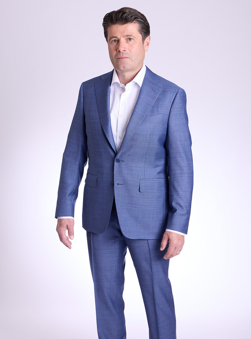 Canali Two-Tone Blue Suit