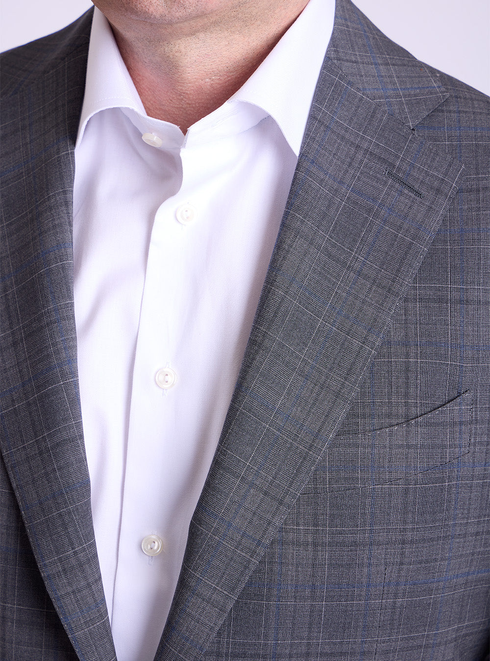 Canali Grey Overcheck Suit
