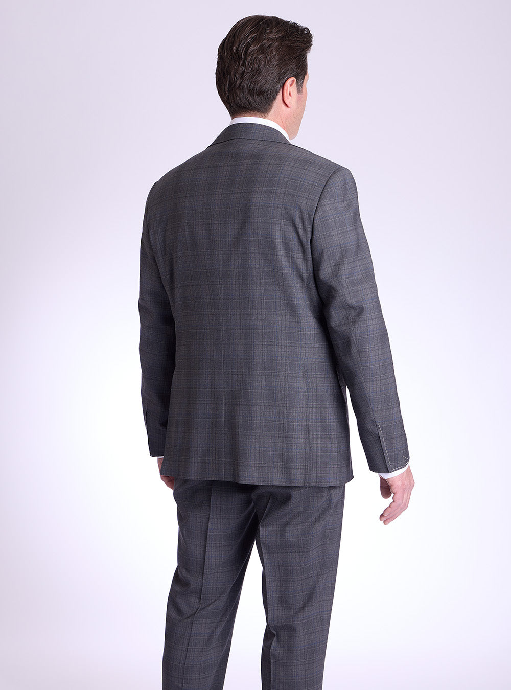 Canali Grey Overcheck Suit