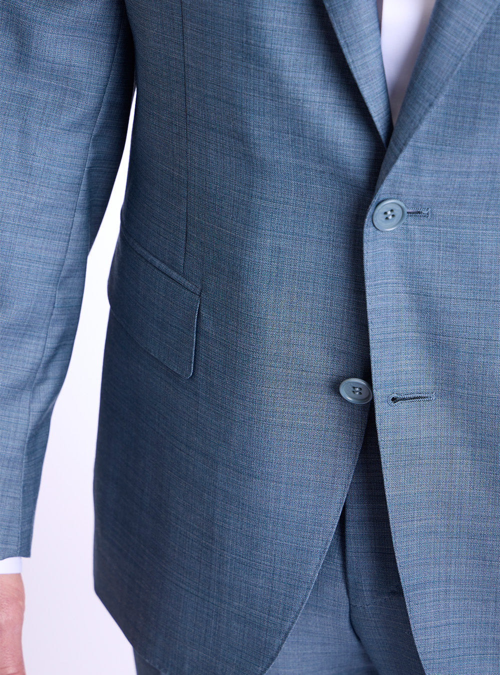 Canali Blue Textured Sport Jacket