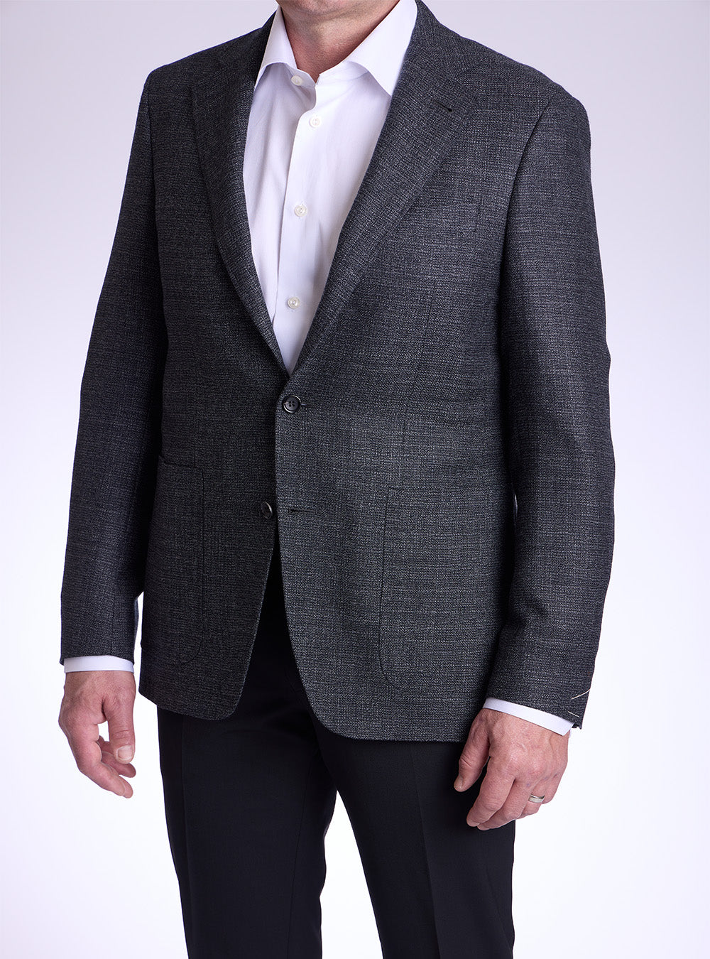 Canali Grey Textured Sport Jacket