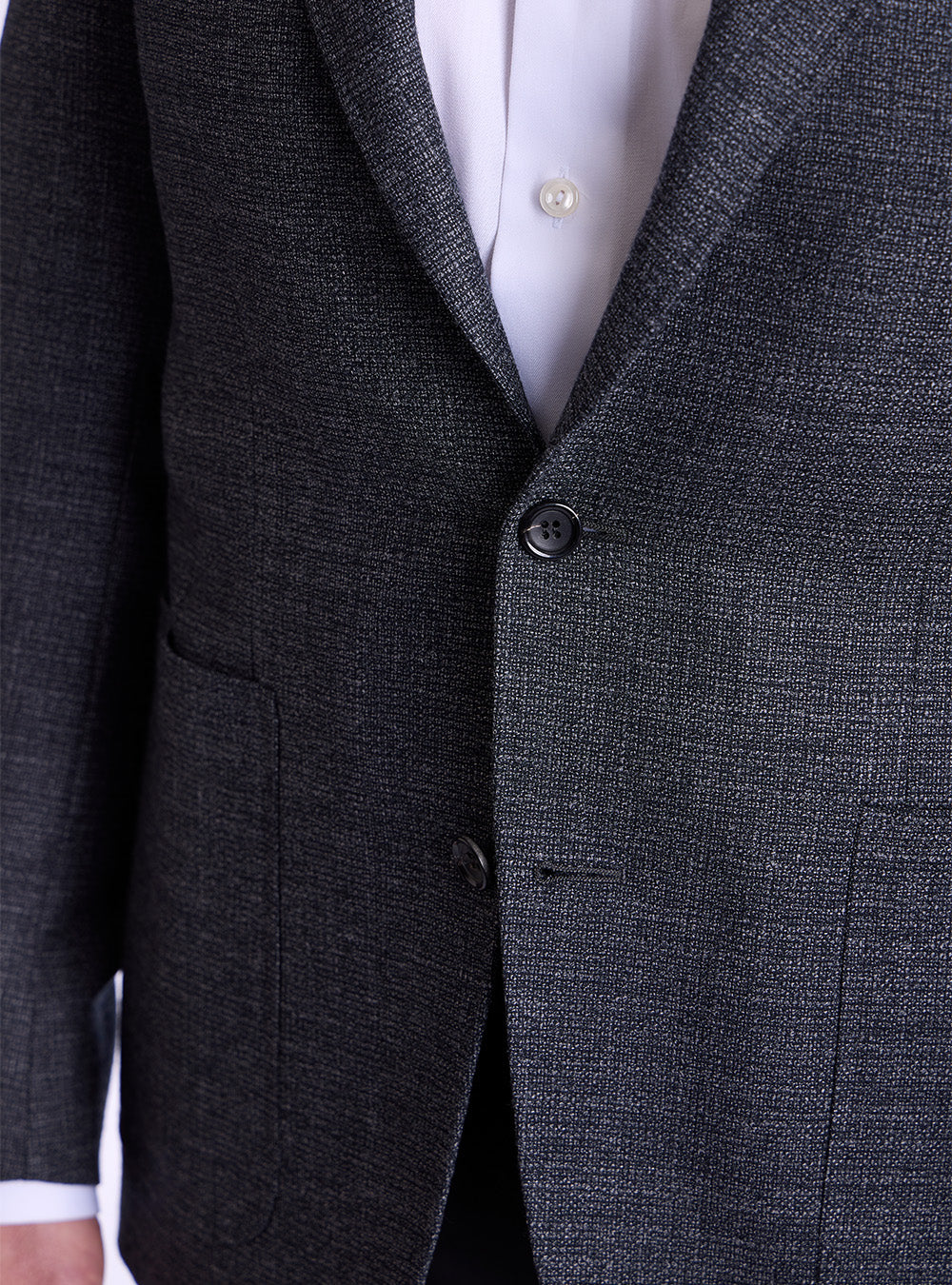 Canali Grey Textured Sport Jacket