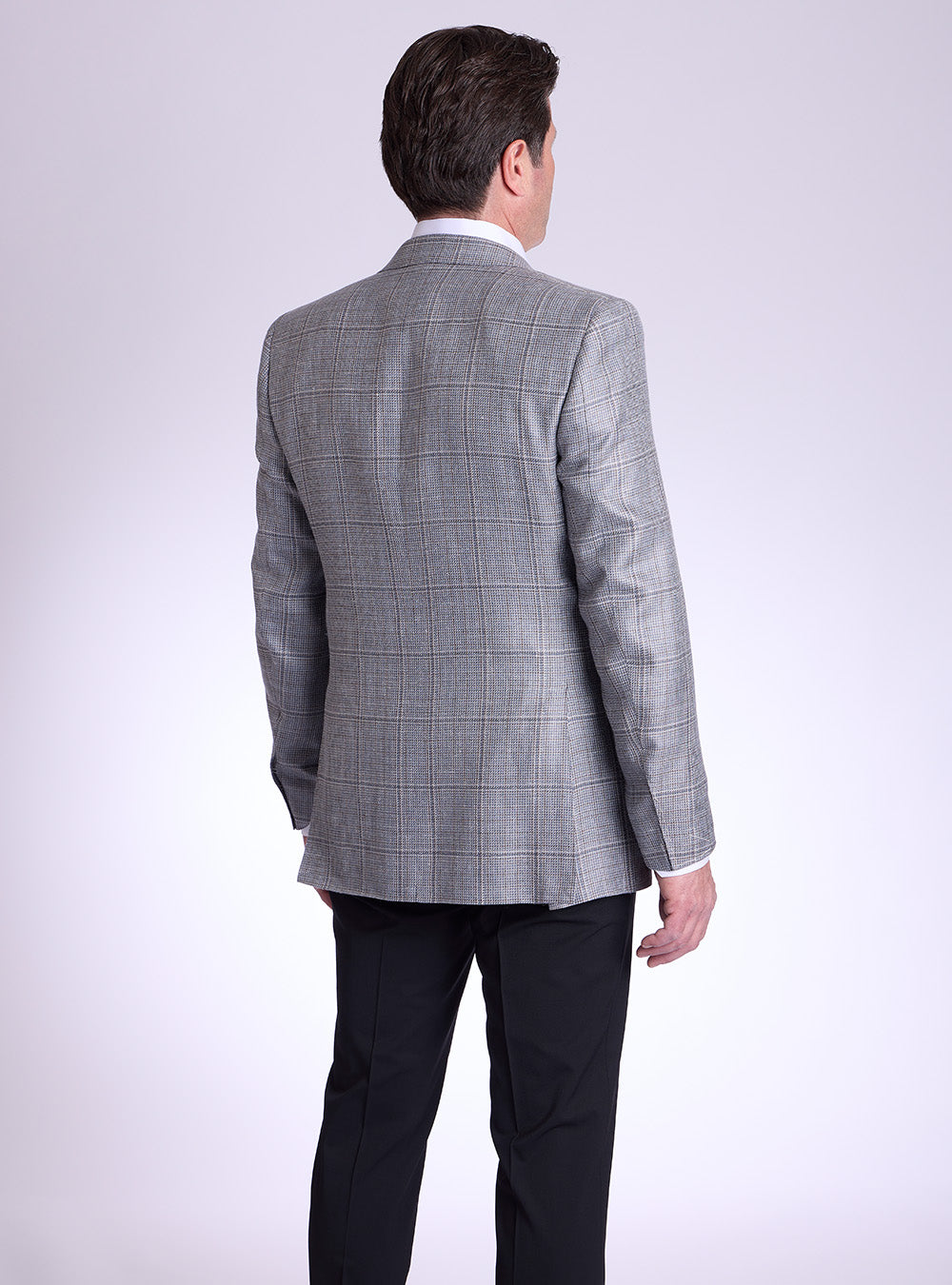 Canali Grey & Teal with Brown Check Sport Jacket
