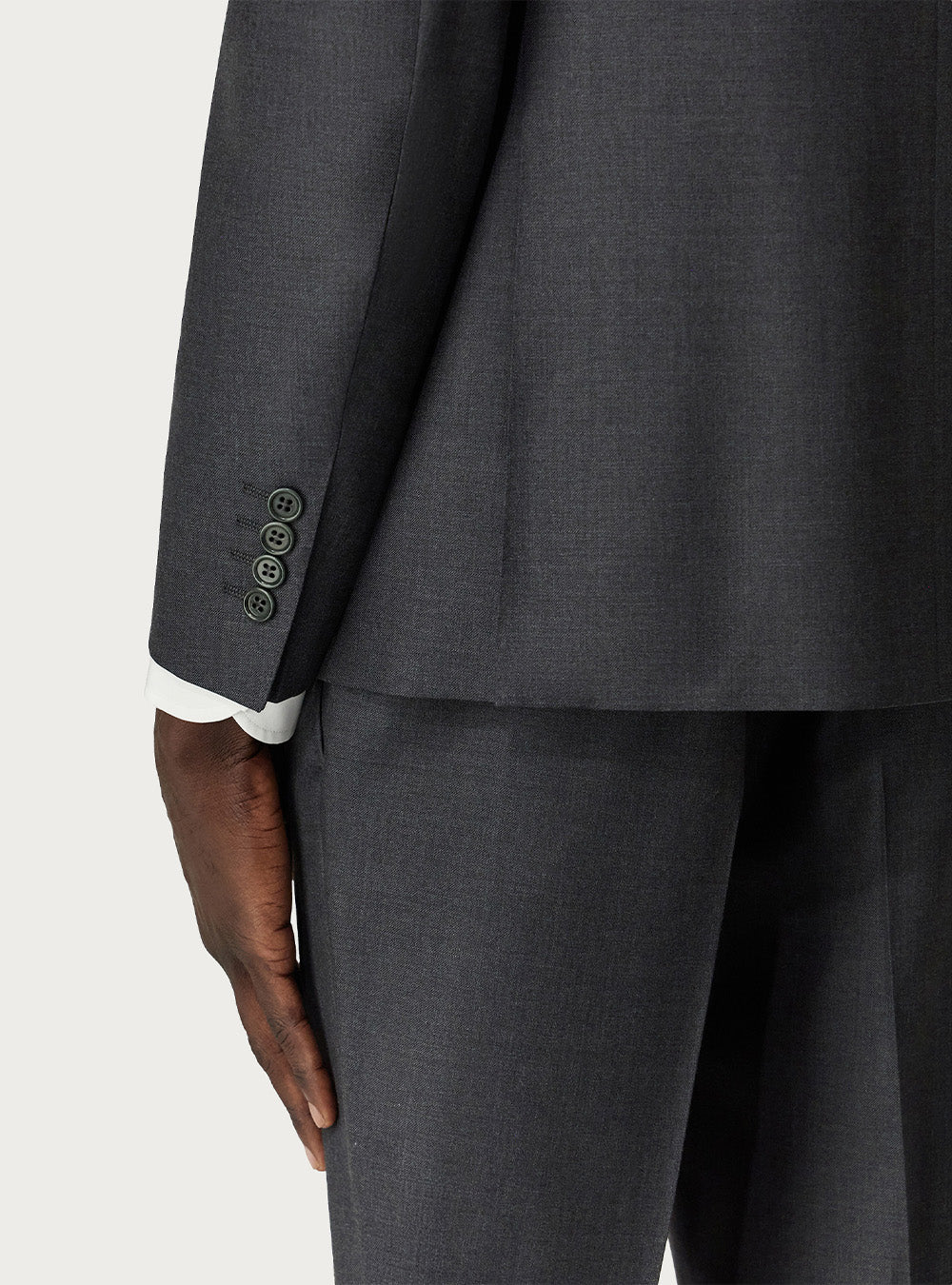 Canali Charcoal Grey Pure Wool Suit