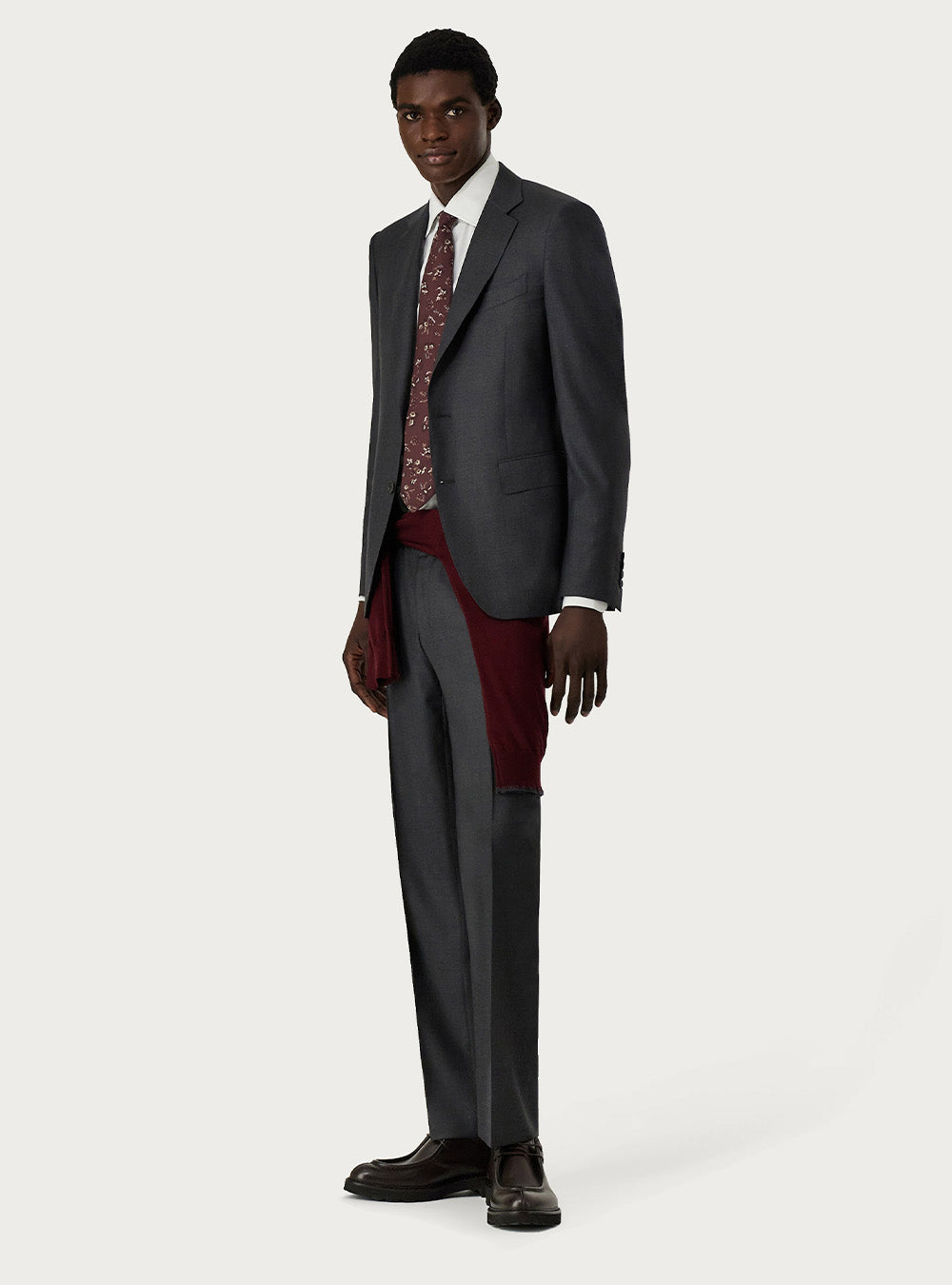 Canali Charcoal Grey Pure Wool Suit