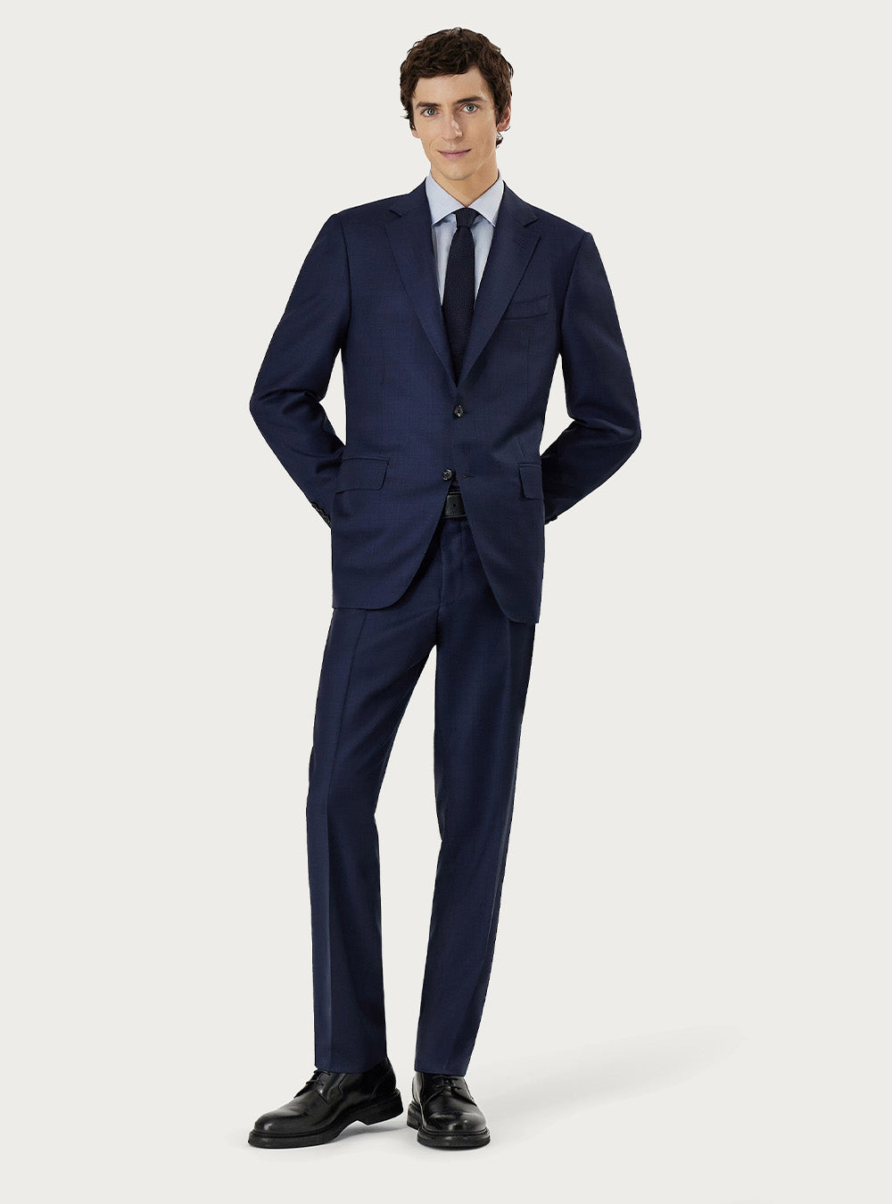 Canali Venezia Blue Wool Suit