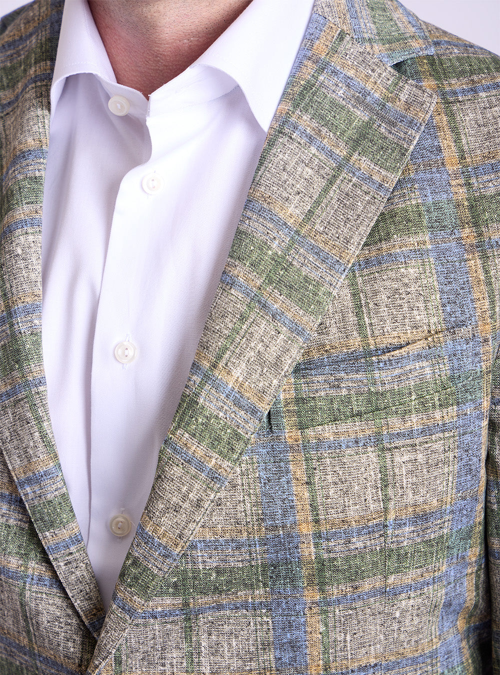 Circolo Blue & Green Check Sport Jacket