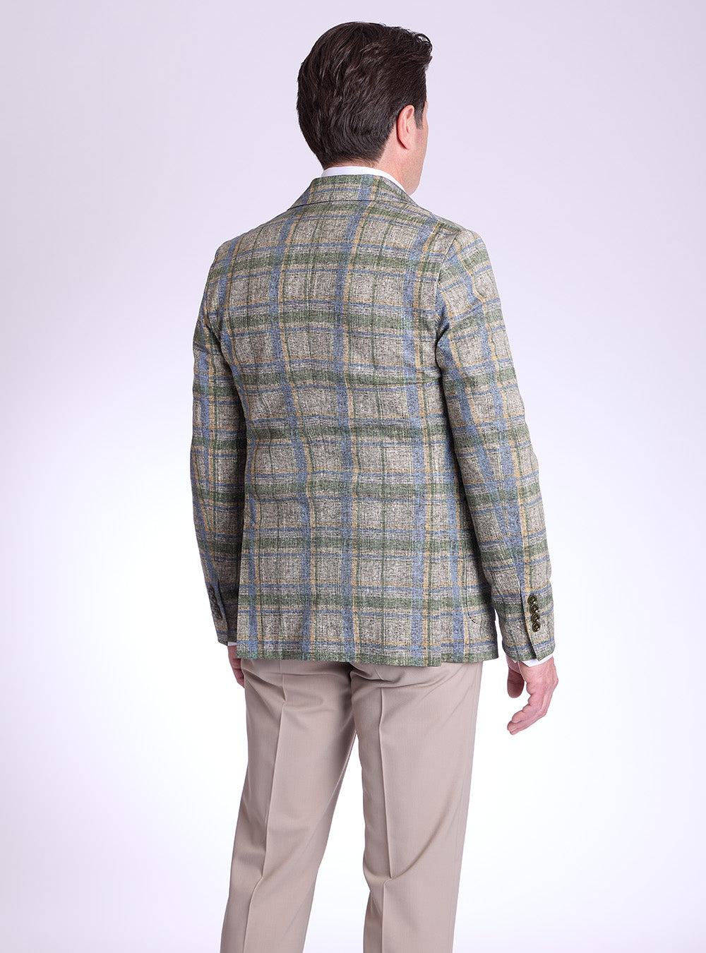 Circolo Blue & Green Check Sport Jacket