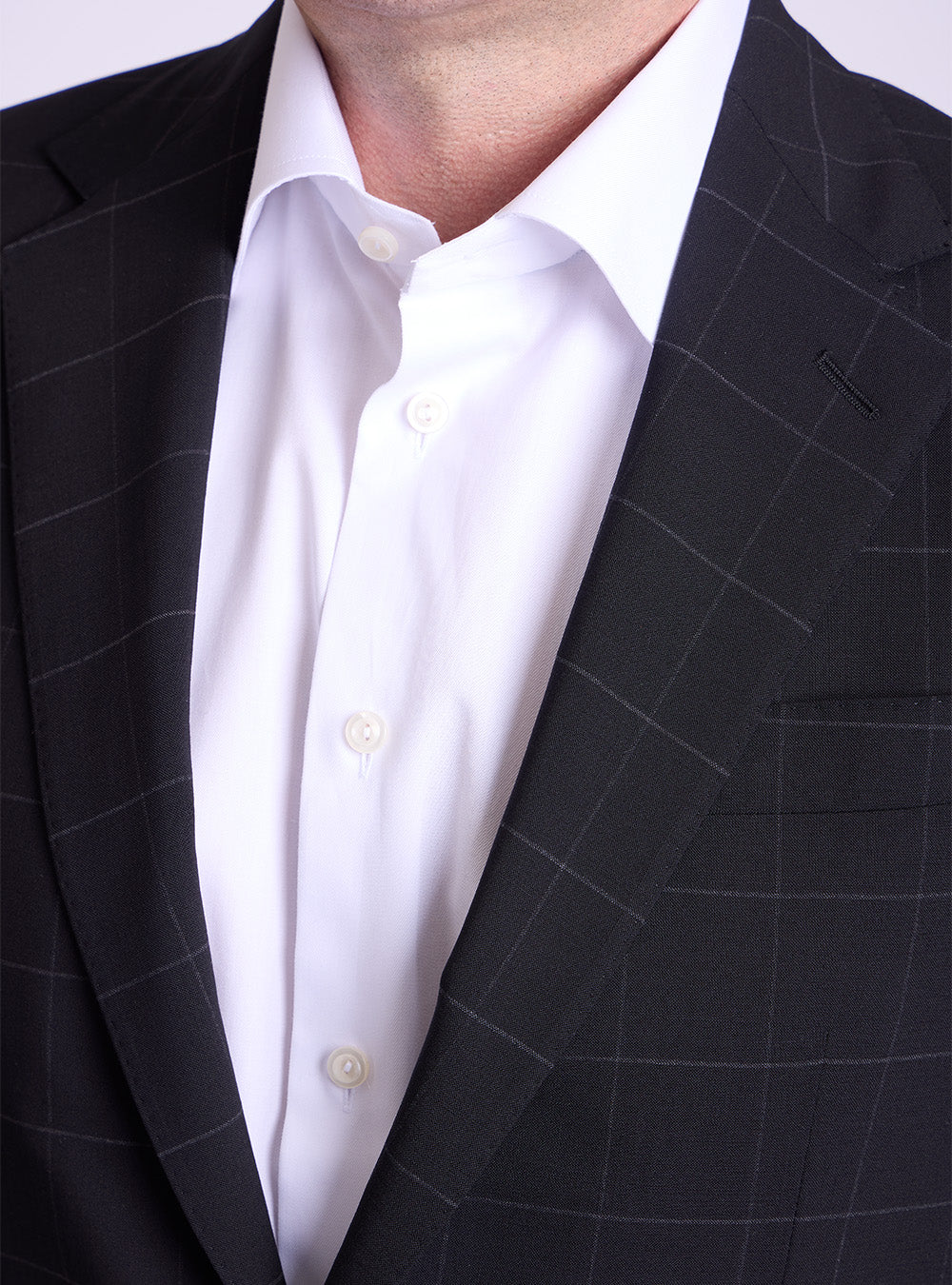 Coppley Black & Grey Windowpane Suit