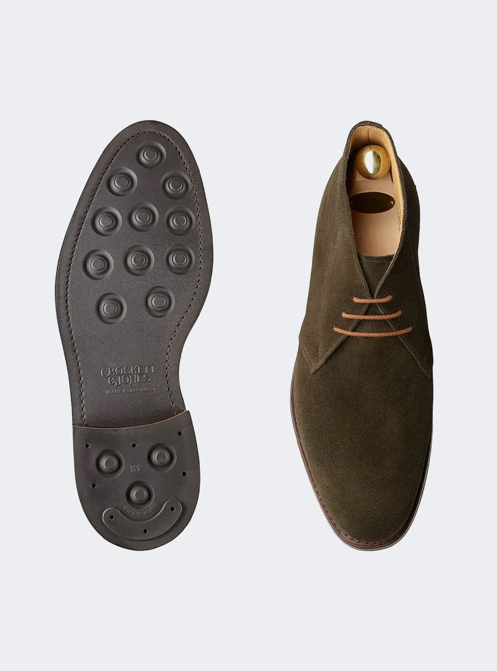 Crockett & Jones Chiltern - Earth Green Suede