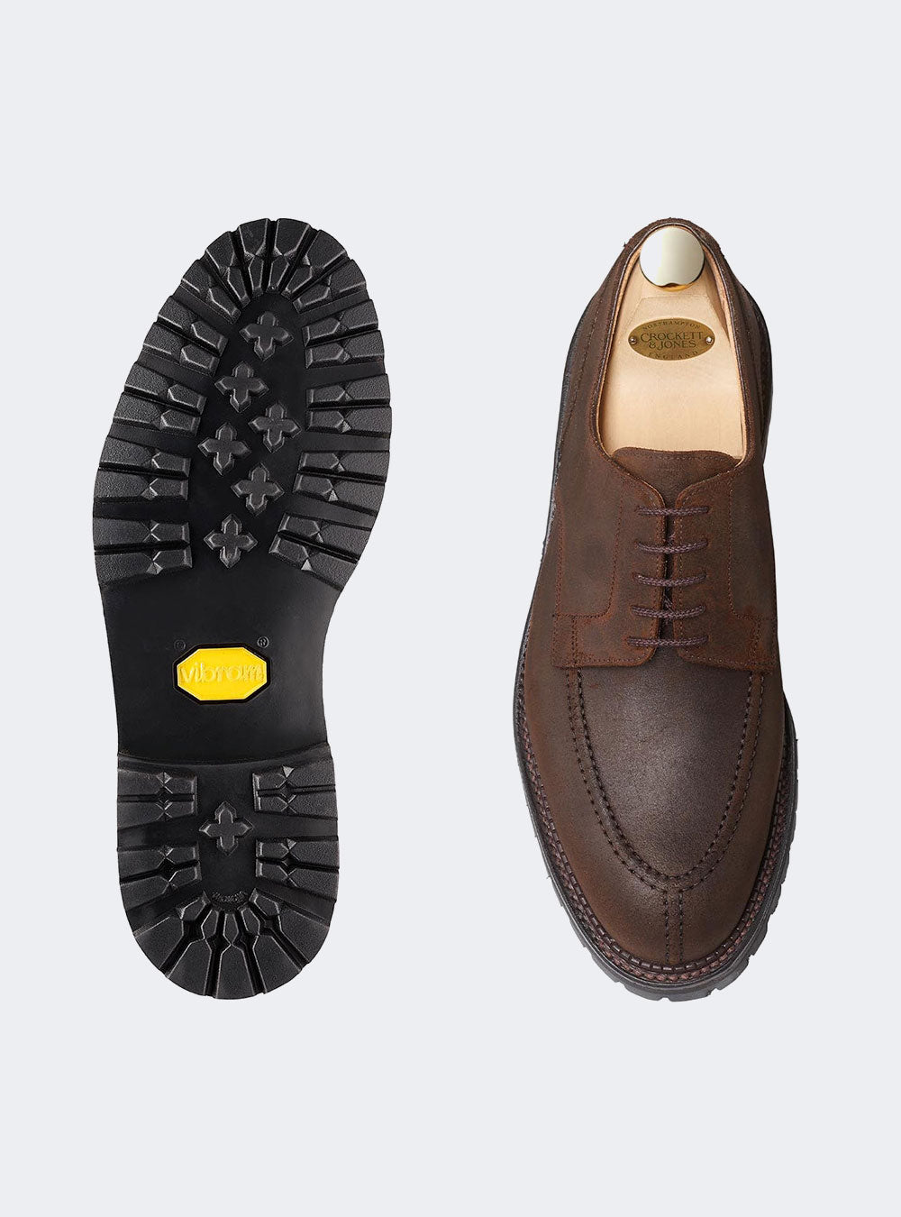 Crockett & Jones Denver - Dark Brown Rought-Out Suede