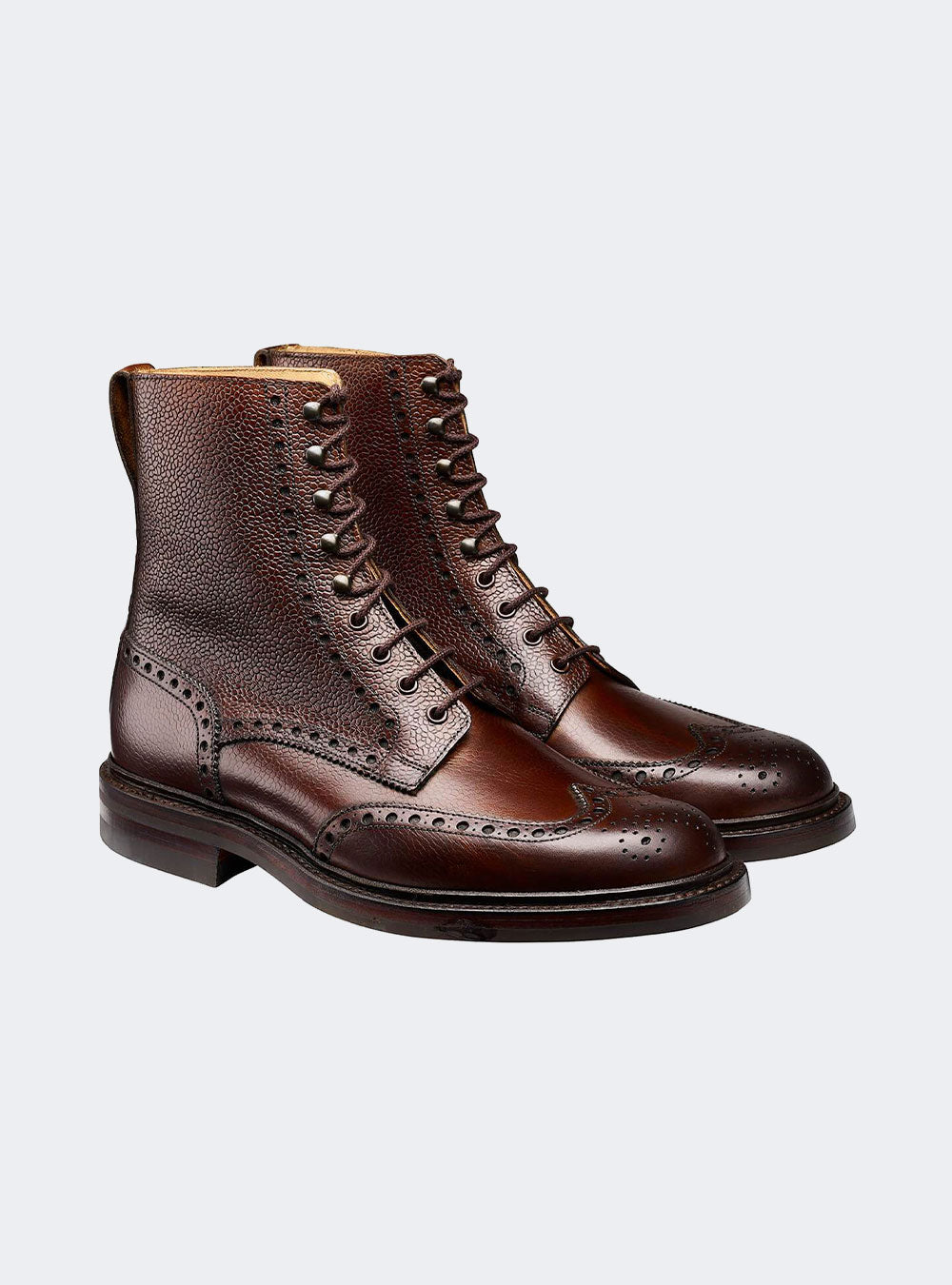 Crockett & Jones Islay - Dark Brown Scotch Grain