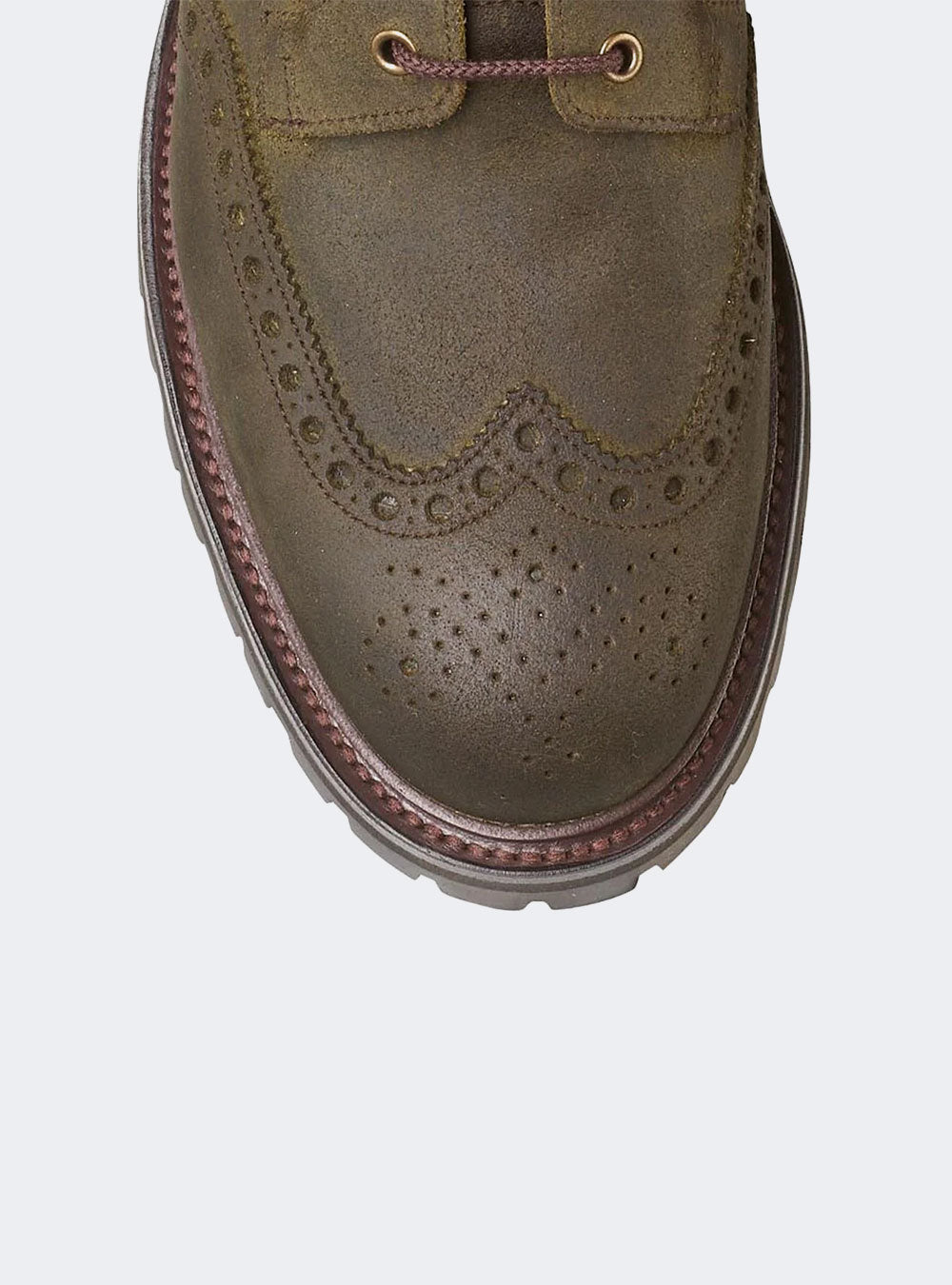 Crockett & Jones Islay - Green Rough-Out Suede