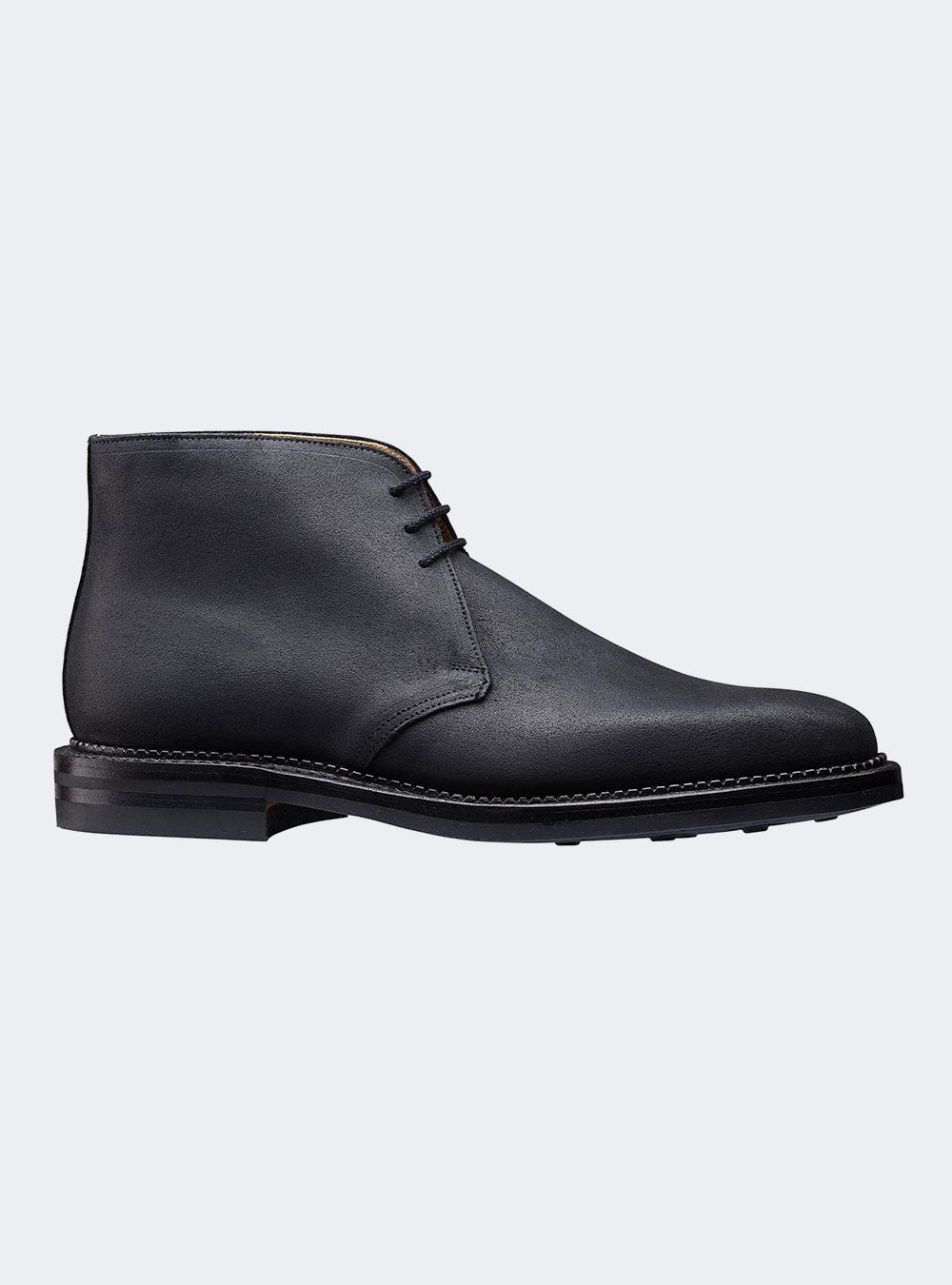 Crockett & Jones Molton - Black Rough-Out Suede