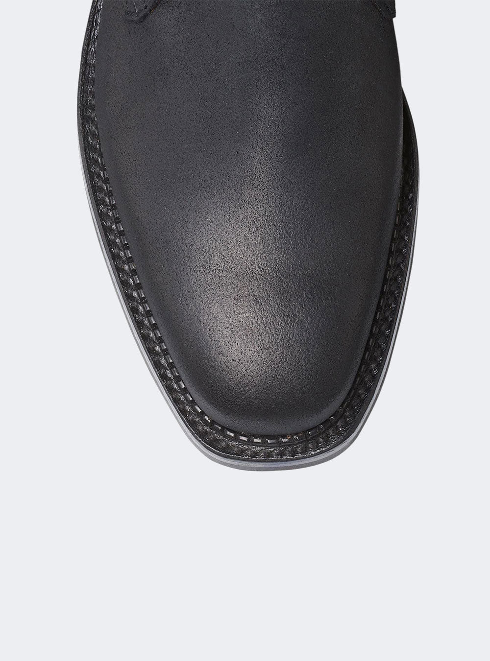 Crockett & Jones Molton - Black Rough-Out Suede