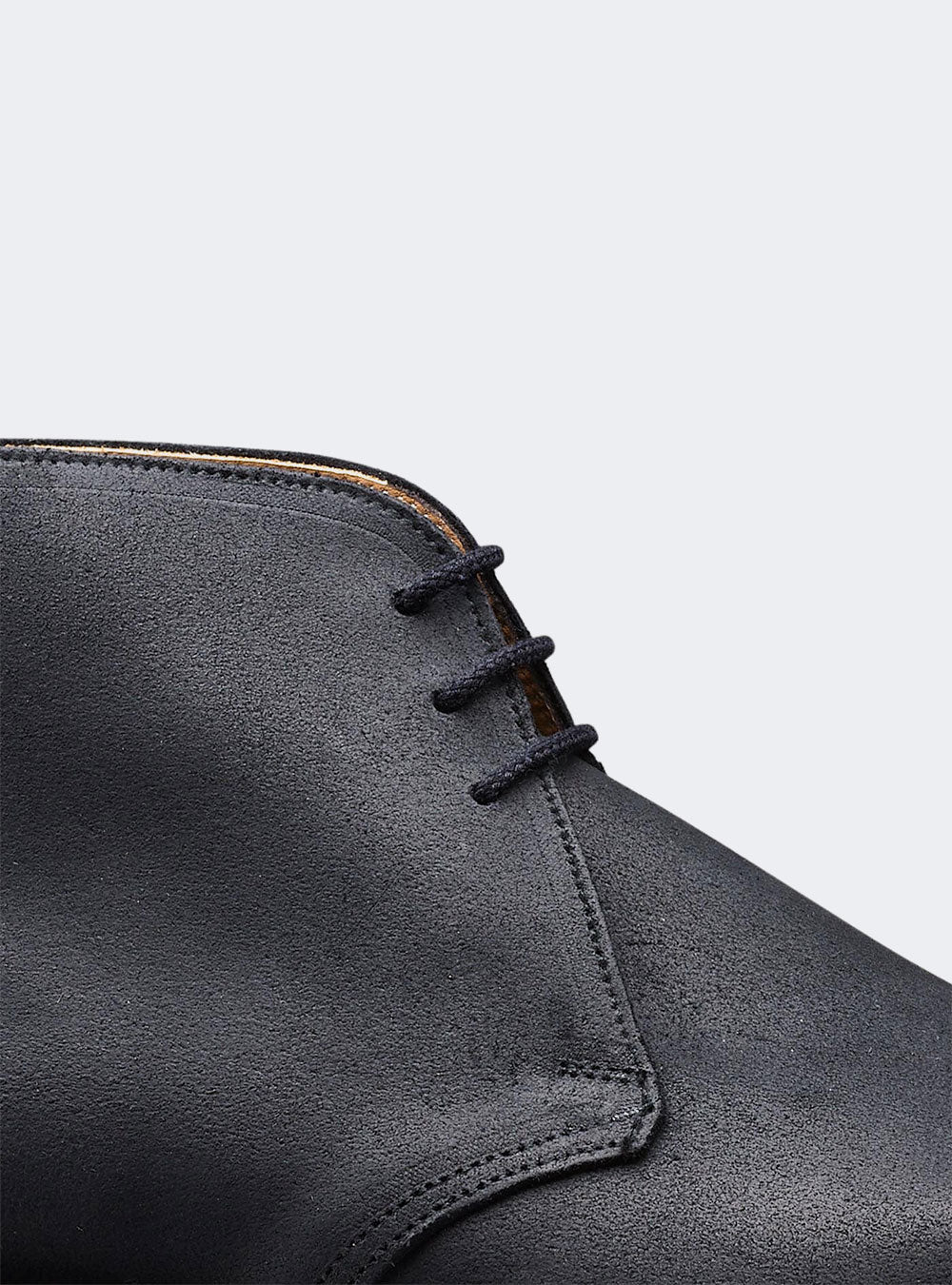 Crockett & Jones Molton - Black Rough-Out Suede