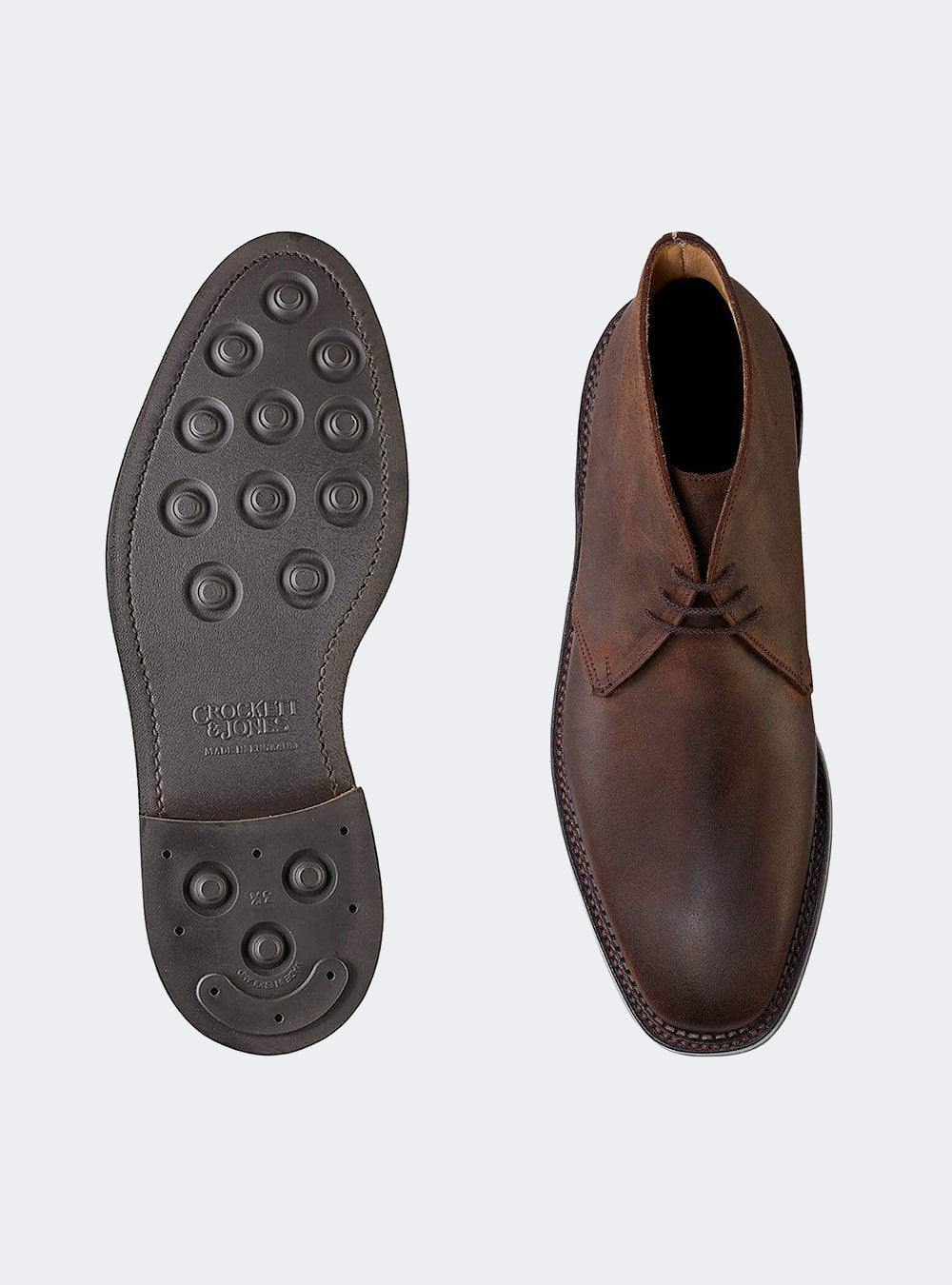 Crockett & Jones Molton - Dark Brown Rough-Out Suede
