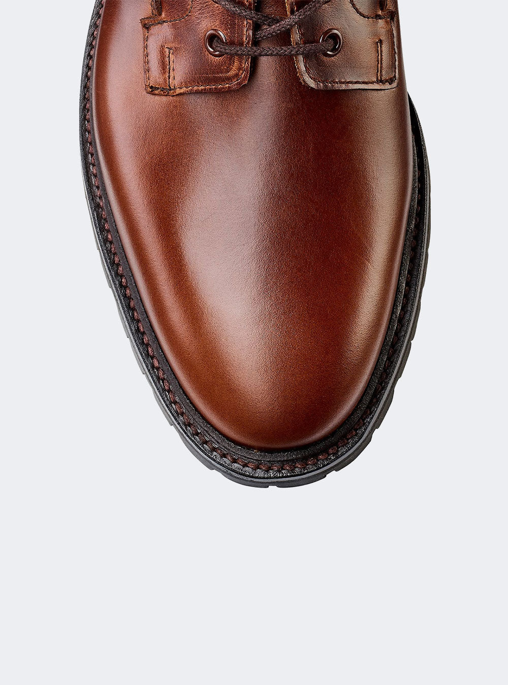 Crockett & Jones Ross - Chocolate Hurricane Hide & Earth Green Suede Collar