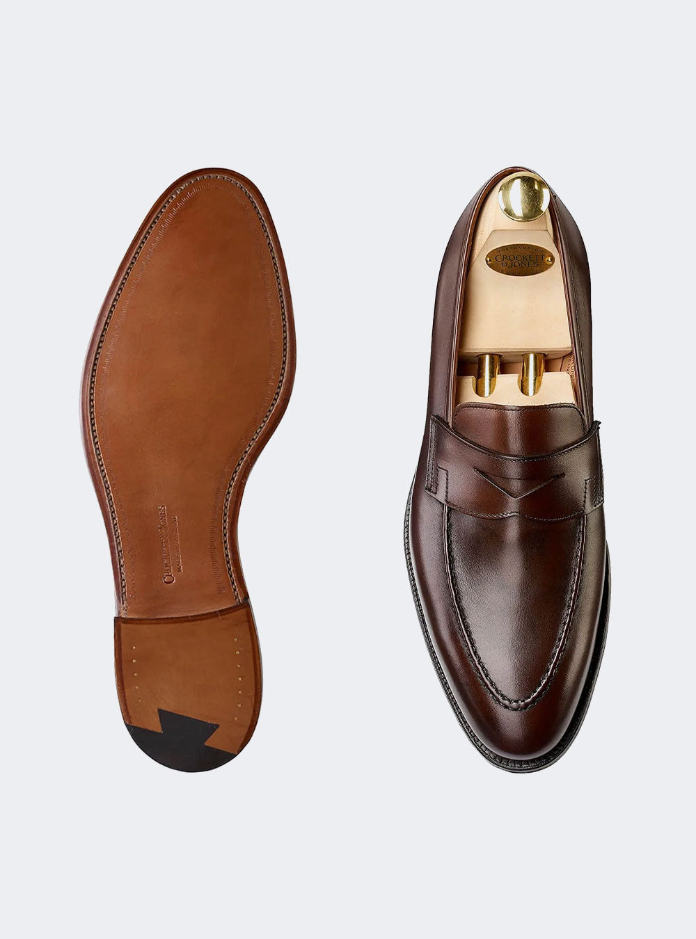 Crockett & Jones Sydney - Dark Brown Burnished Calf