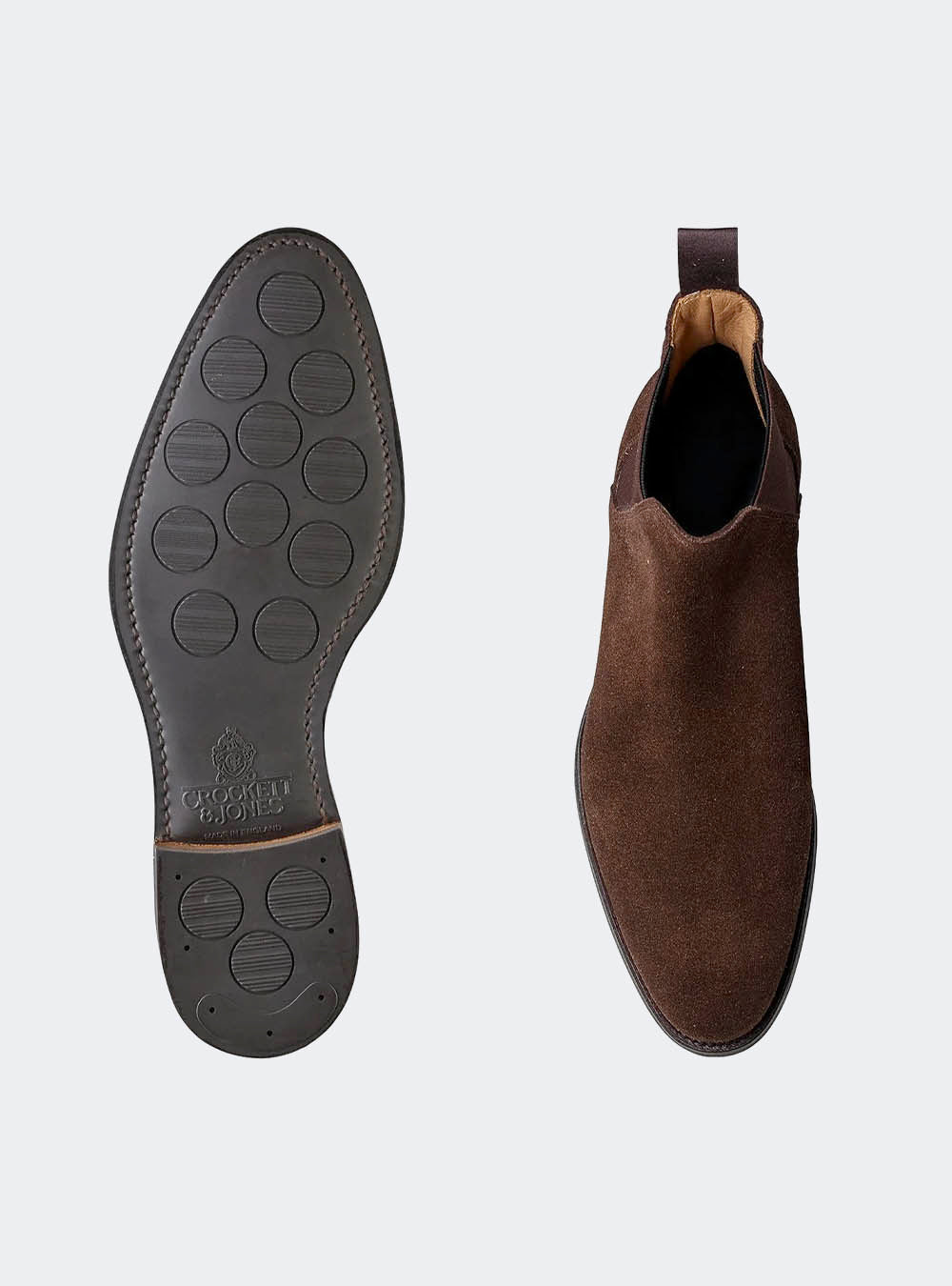 Crockett & Jones Chelsea 8 - Dark Brown Suede