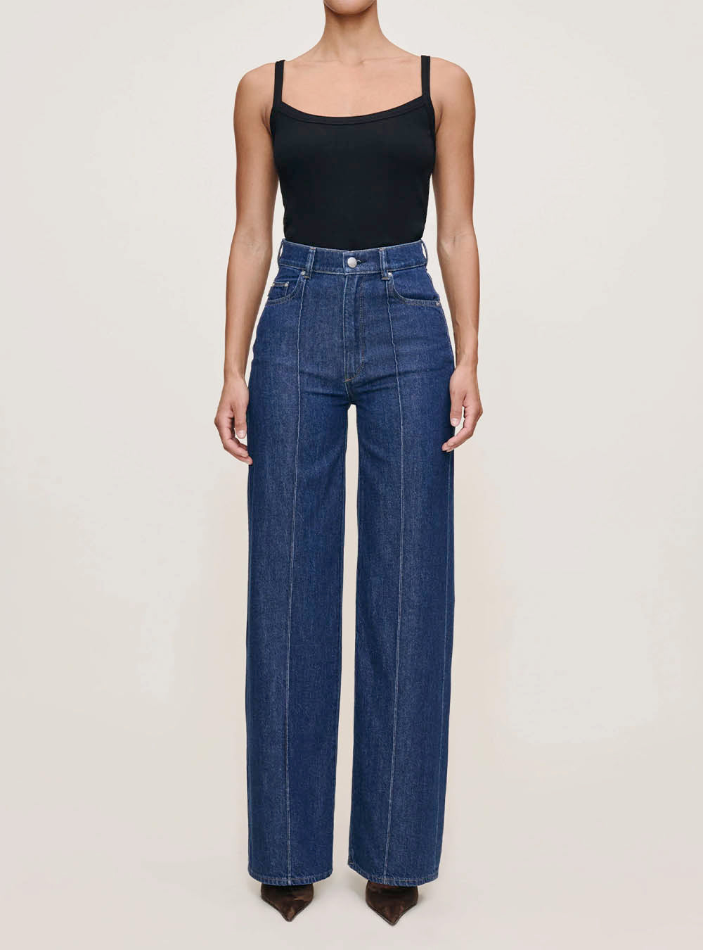 DL 1961 Hepburn Wide Leg High Rise Jean