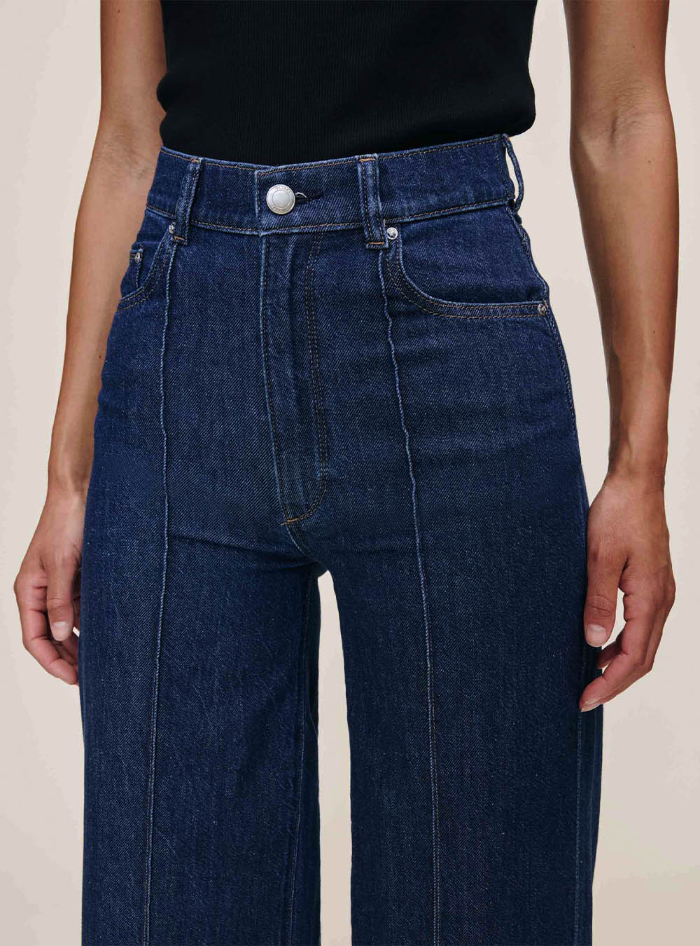 DL 1961 Hepburn Wide Leg High Rise Jean