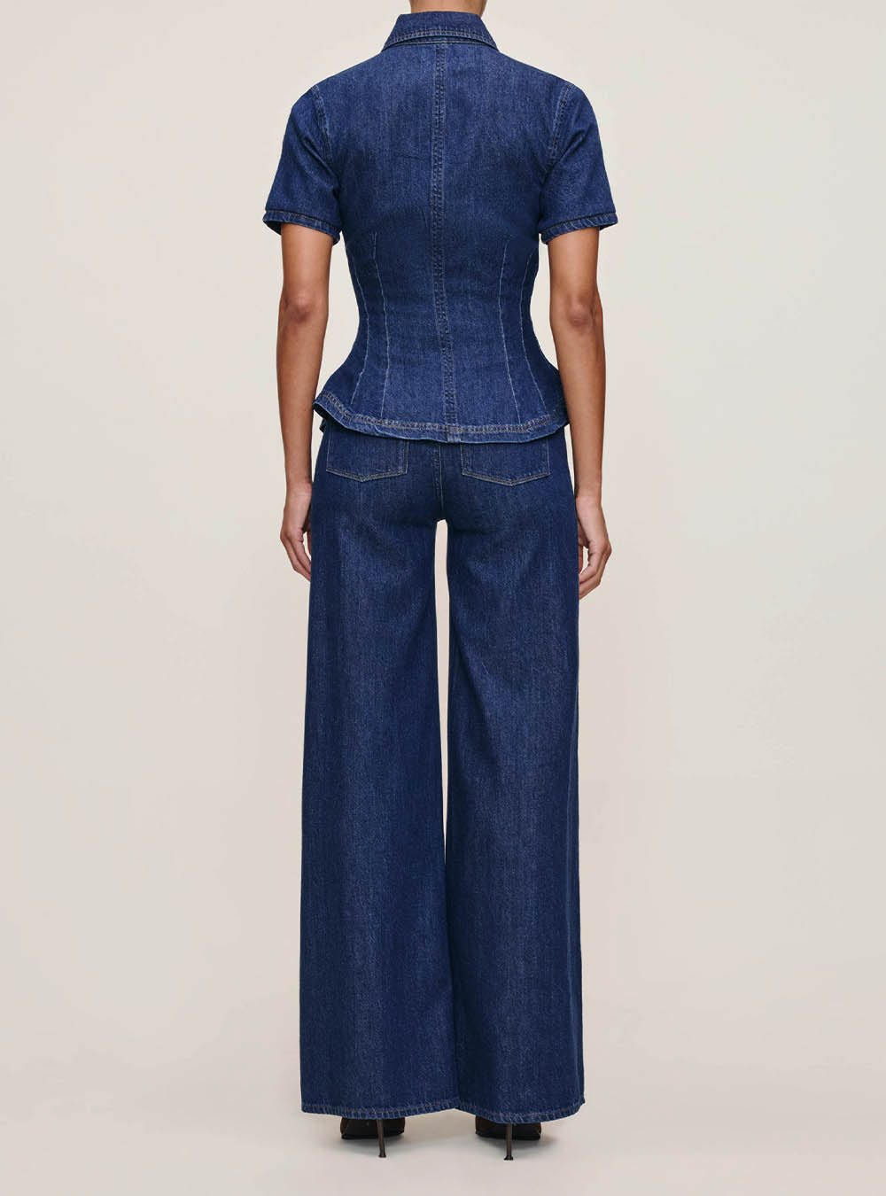 DL 1961 Hepburn Wide Leg High Rise Jean