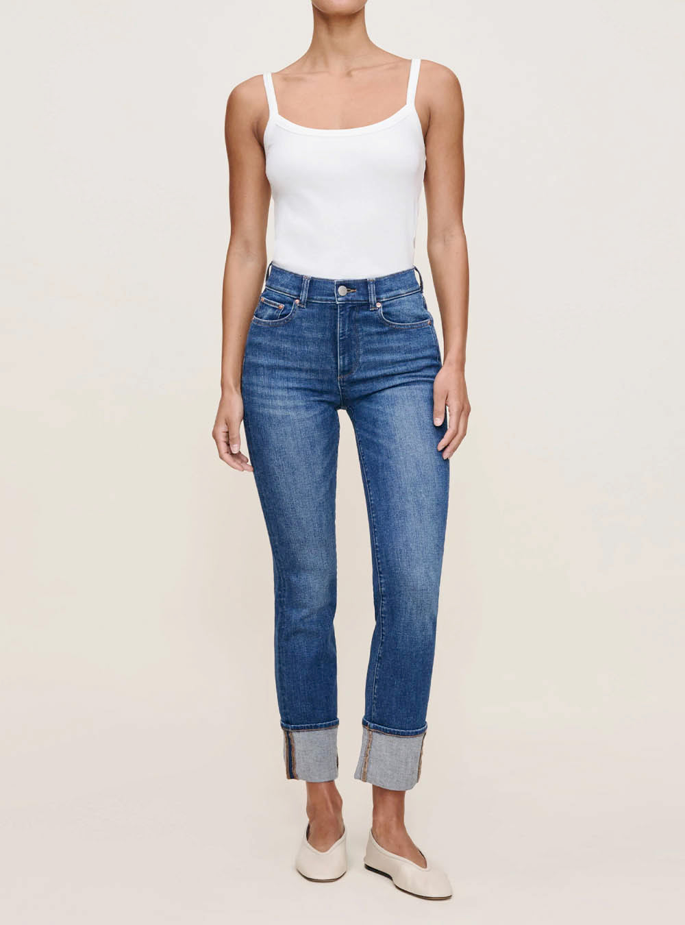 DL 1961 Mara Straight Mid Rise Instasculpt™ Ankle Jeans