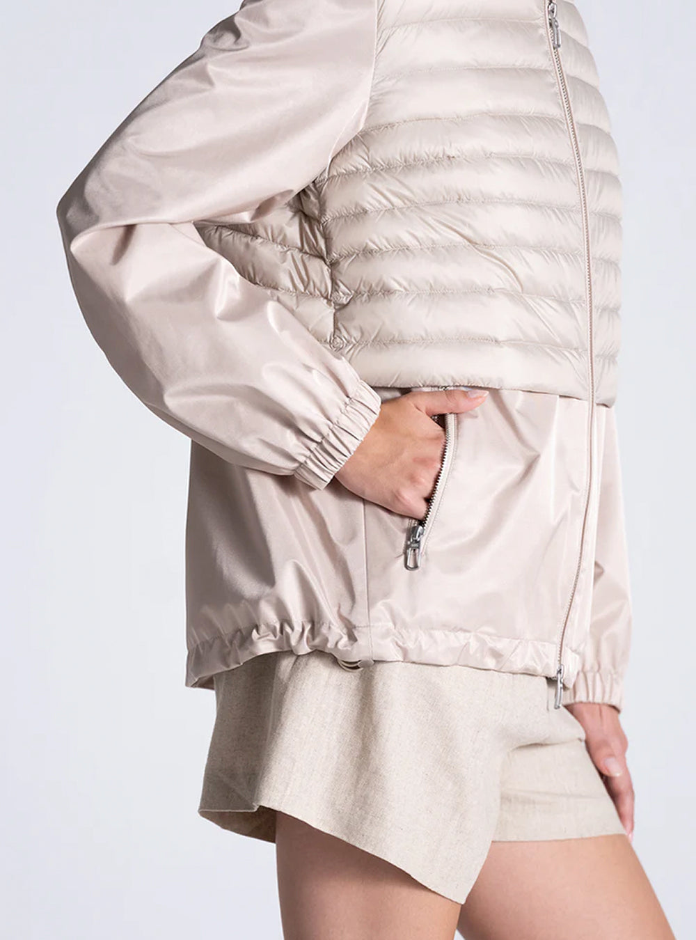 Duno Cerry Short Quilted Jacket - Sand