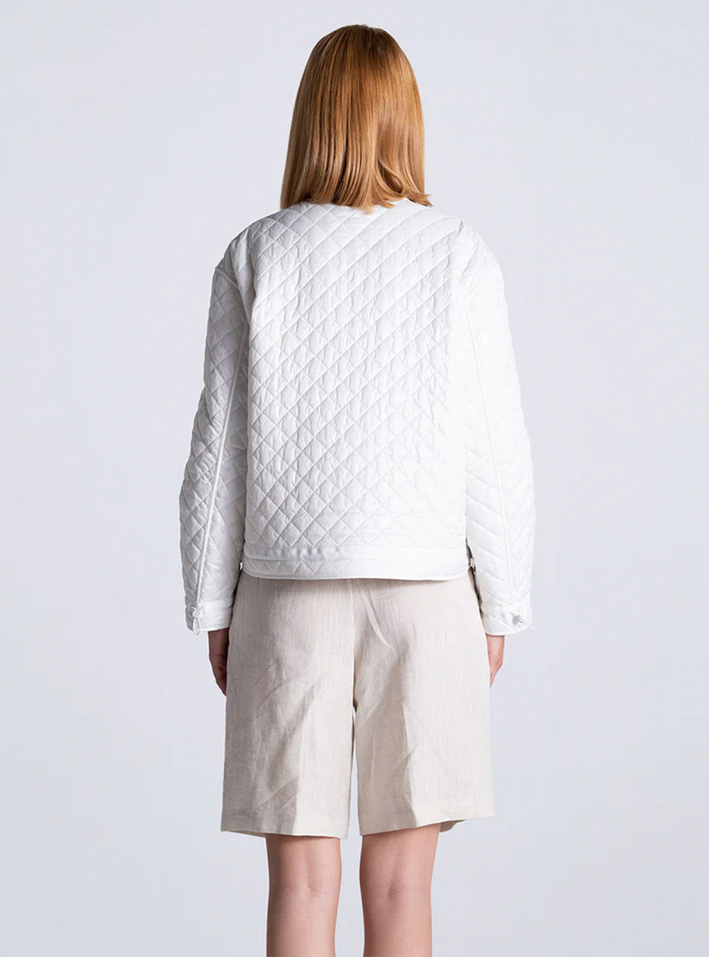 Duno Ginger Reversible Quilted Jacket - White
