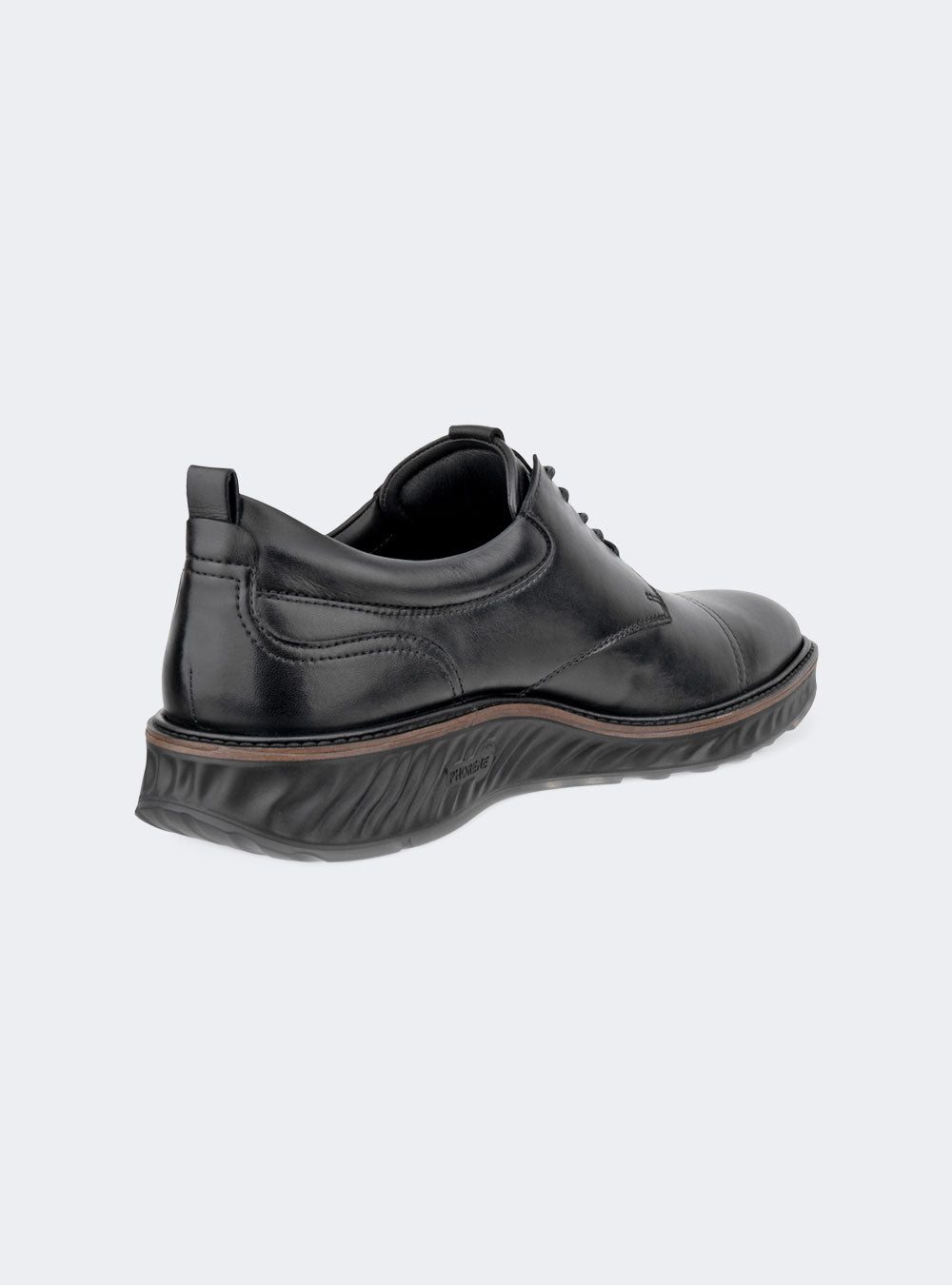 ECCO St.1 Hybrid Men's Leather Toe-Cap Derby Shoe - Black