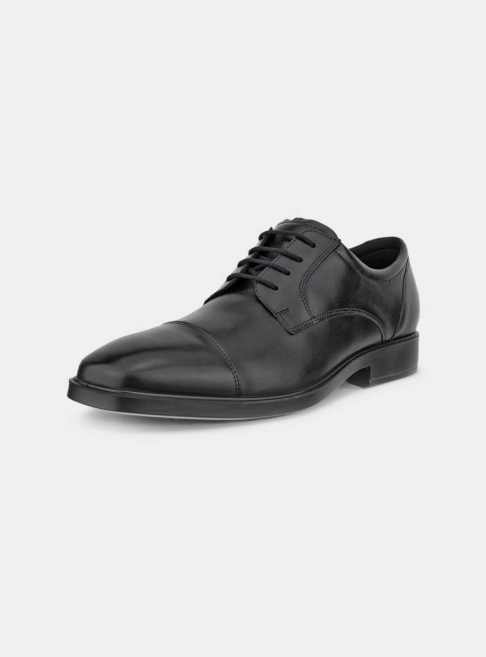 ECCO Metropole Milan Men's Toe-Cap Derby Shoe - Black