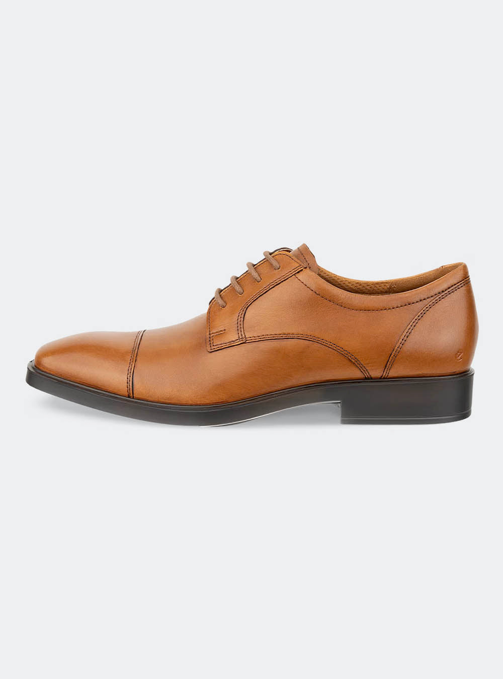 ECCO Metropole Milan Men's Toe-Cap Derby Shoe - Saddle