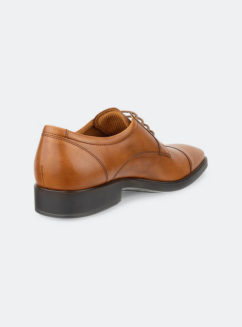 ECCO Metropole Milan Men's Toe-Cap Derby Shoe - Saddle