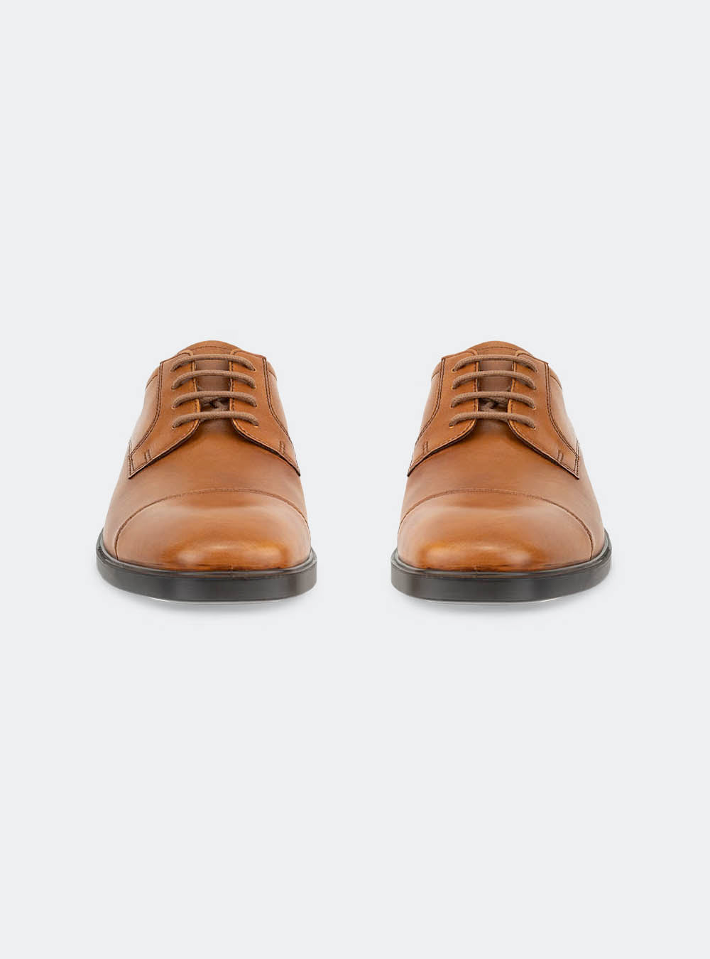 ECCO Metropole Milan Men's Toe-Cap Derby Shoe - Saddle
