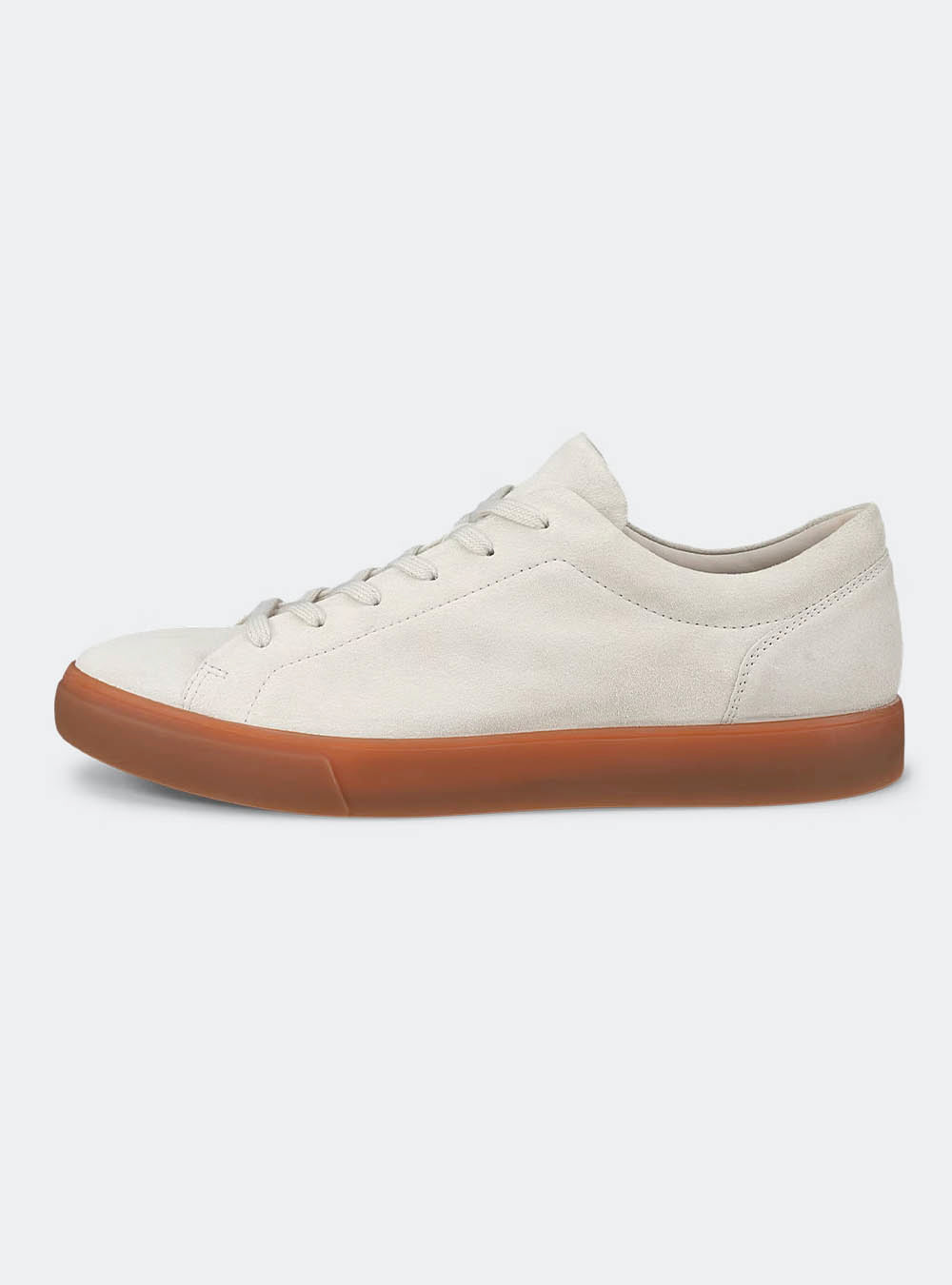 ECCO Soft 10 Men's Suede Sneaker - Gravel