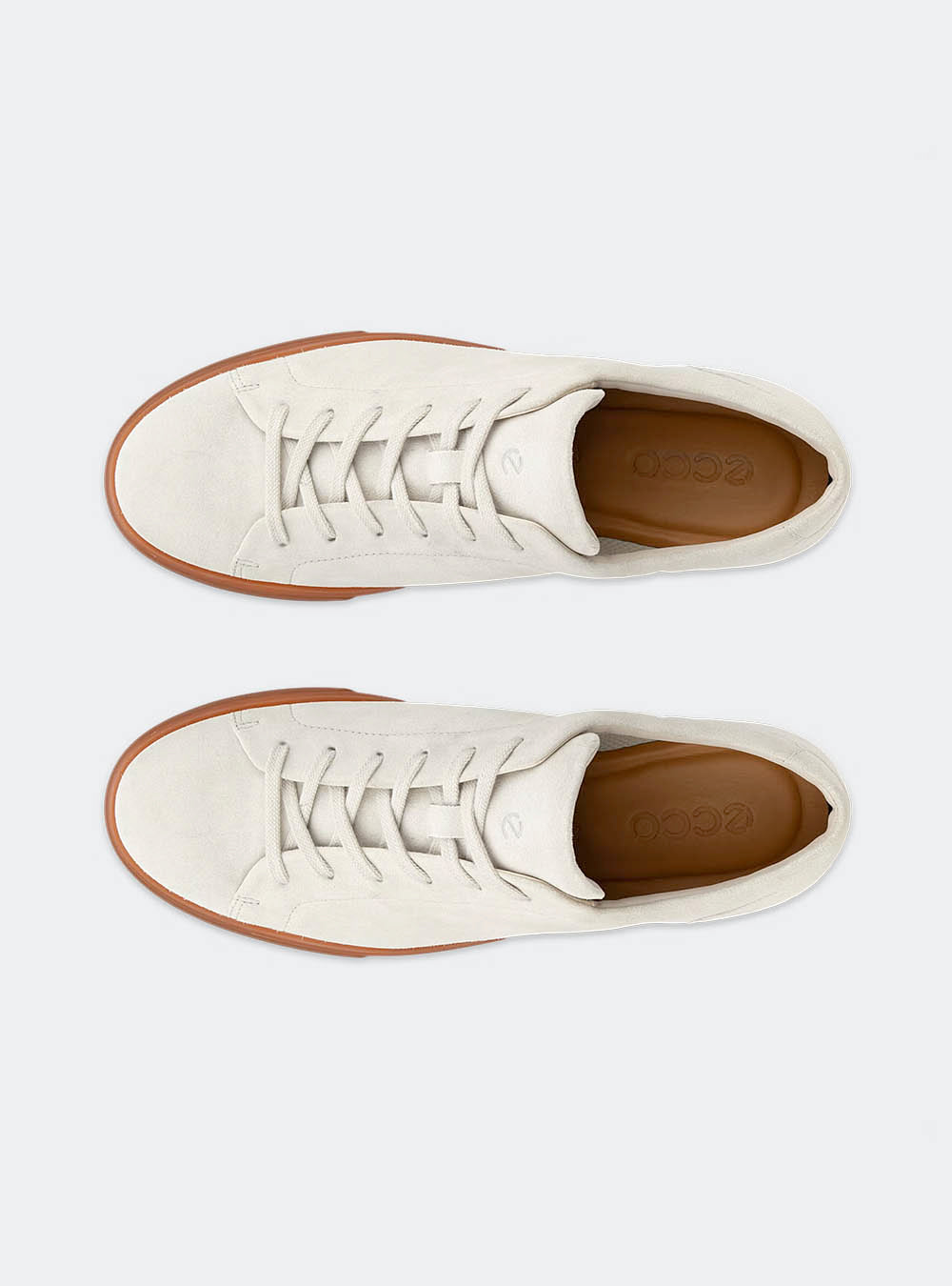 ECCO Soft 10 Men's Suede Sneaker - Gravel