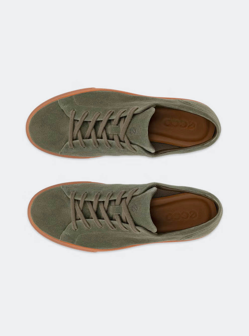 ECCO Soft 10 Men's Suede Sneaker - Tarmac