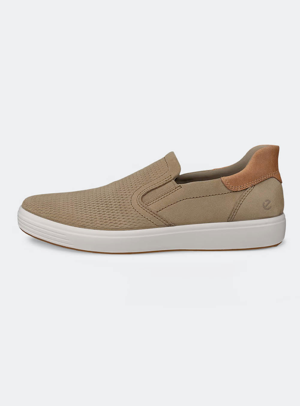ECCO Soft 7 Men's Nubuck Slip-on - Nutmeg