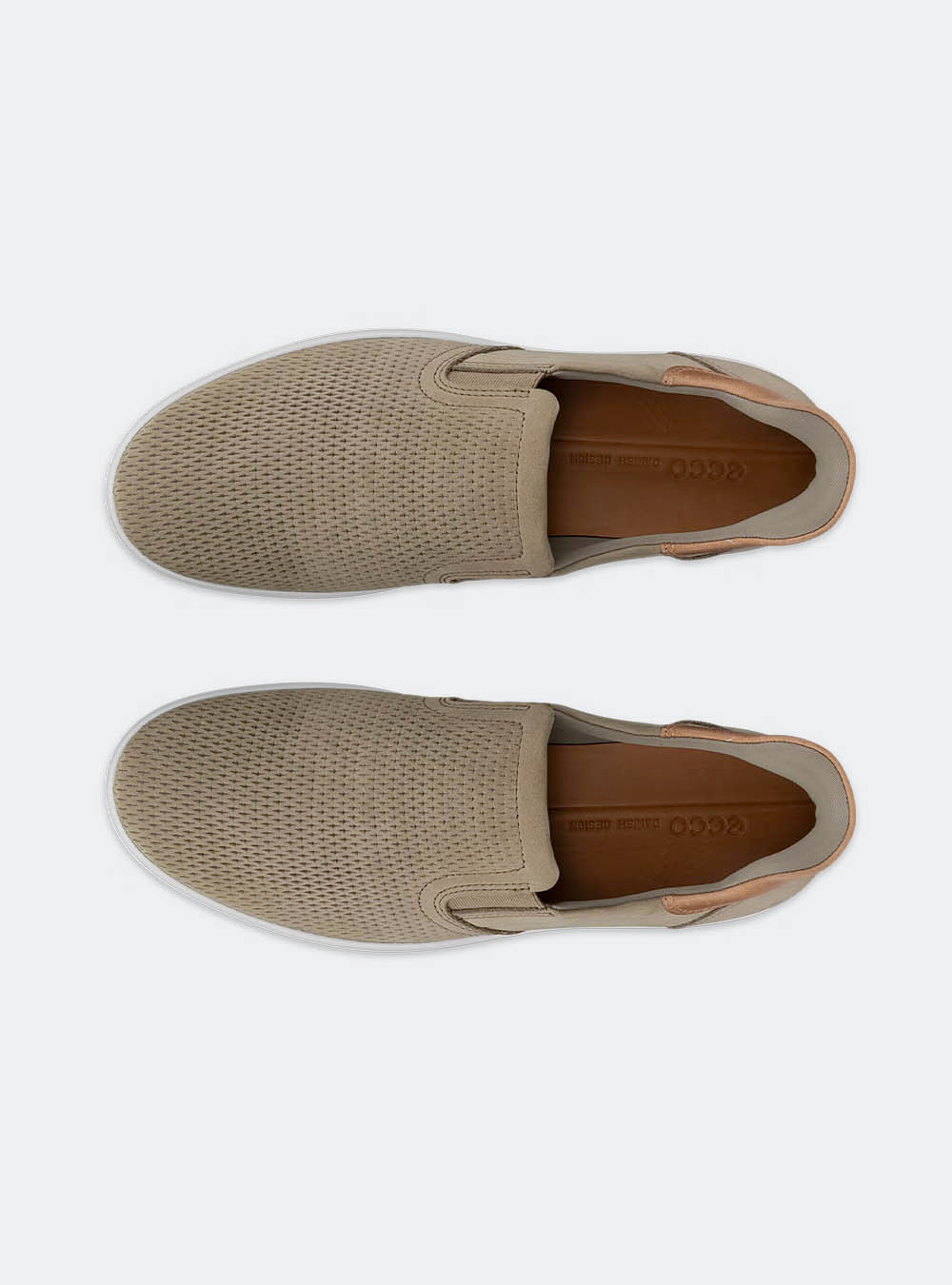ECCO Soft 7 Men's Nubuck Slip-on - Nutmeg