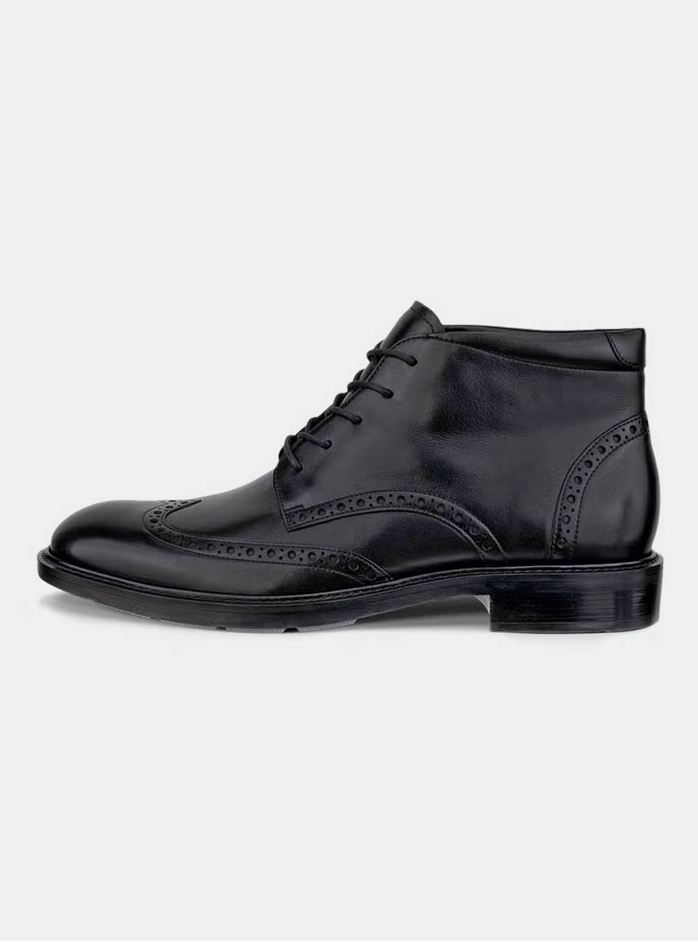 ECCO Metropole Prague Men's Leather Ankle Boot - Black