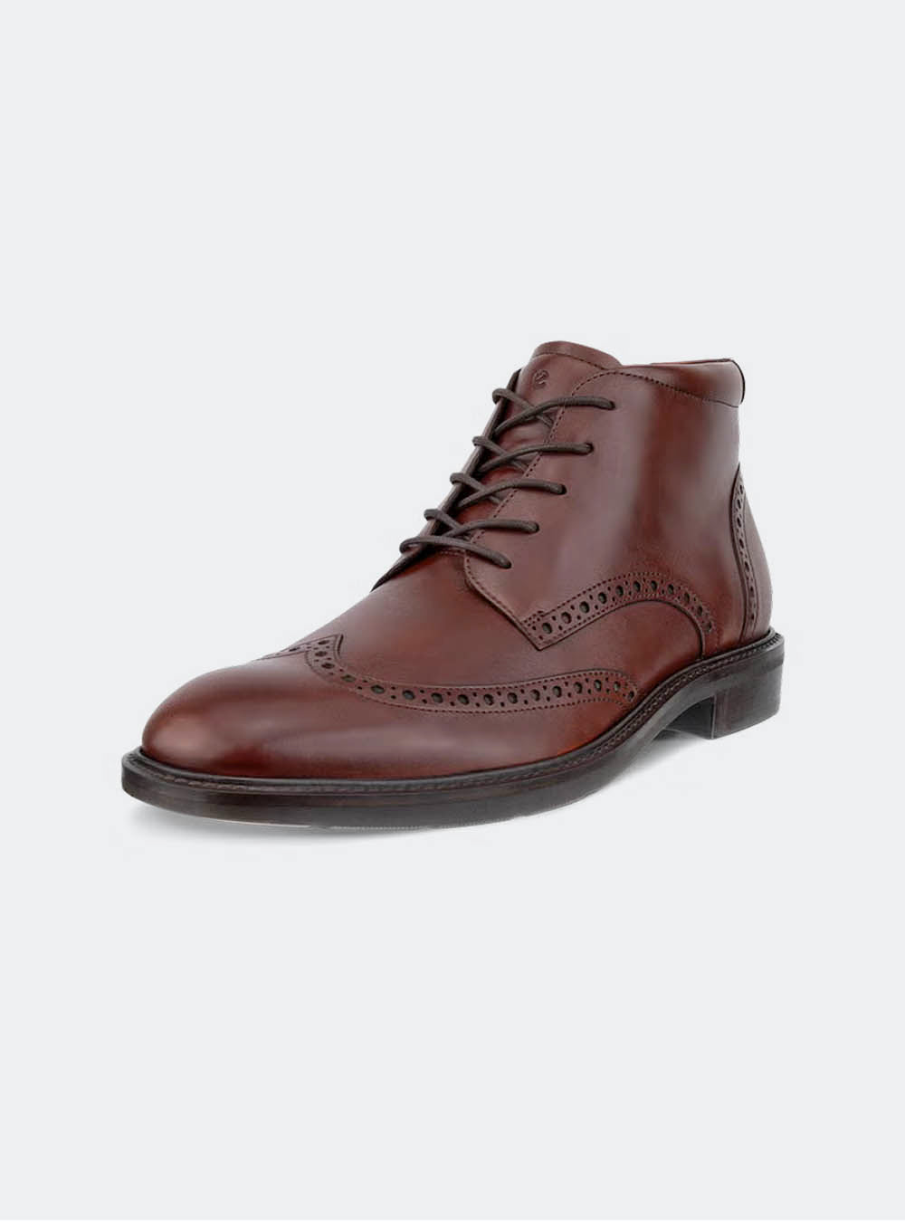 ECCO Metropole Prague Men's Leather Ankle Boot - Cognac